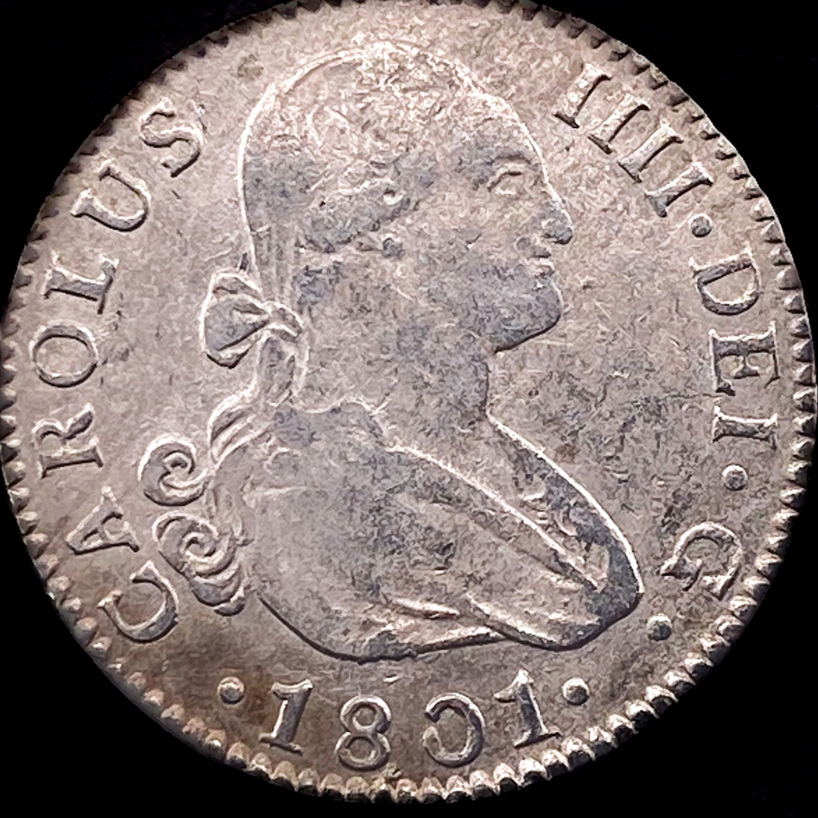 1801 Mexico Silver 2 Reales HIGH GRADE (1 of 2)