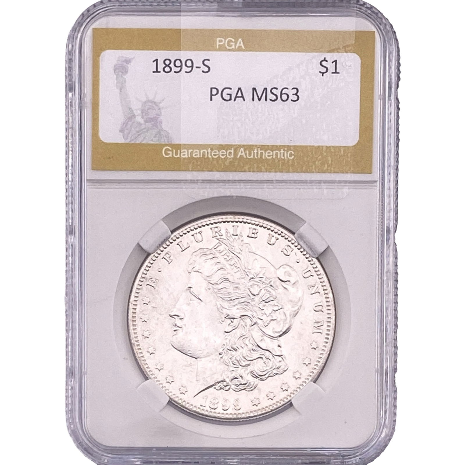 1899-S Morgan Silver Dollar PGA MS63 (1 of 2)