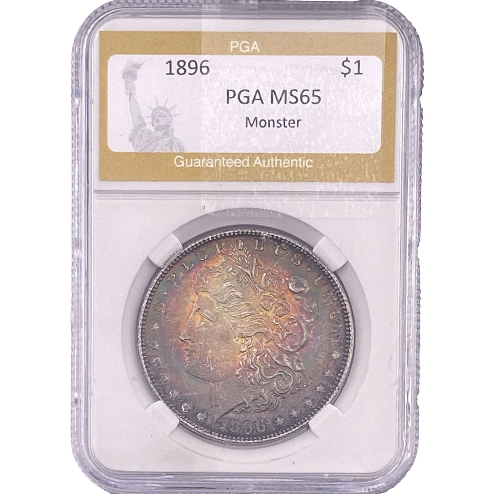 1896 Morgan Silver Dollar PGA MS65 Monster (1 of 2)