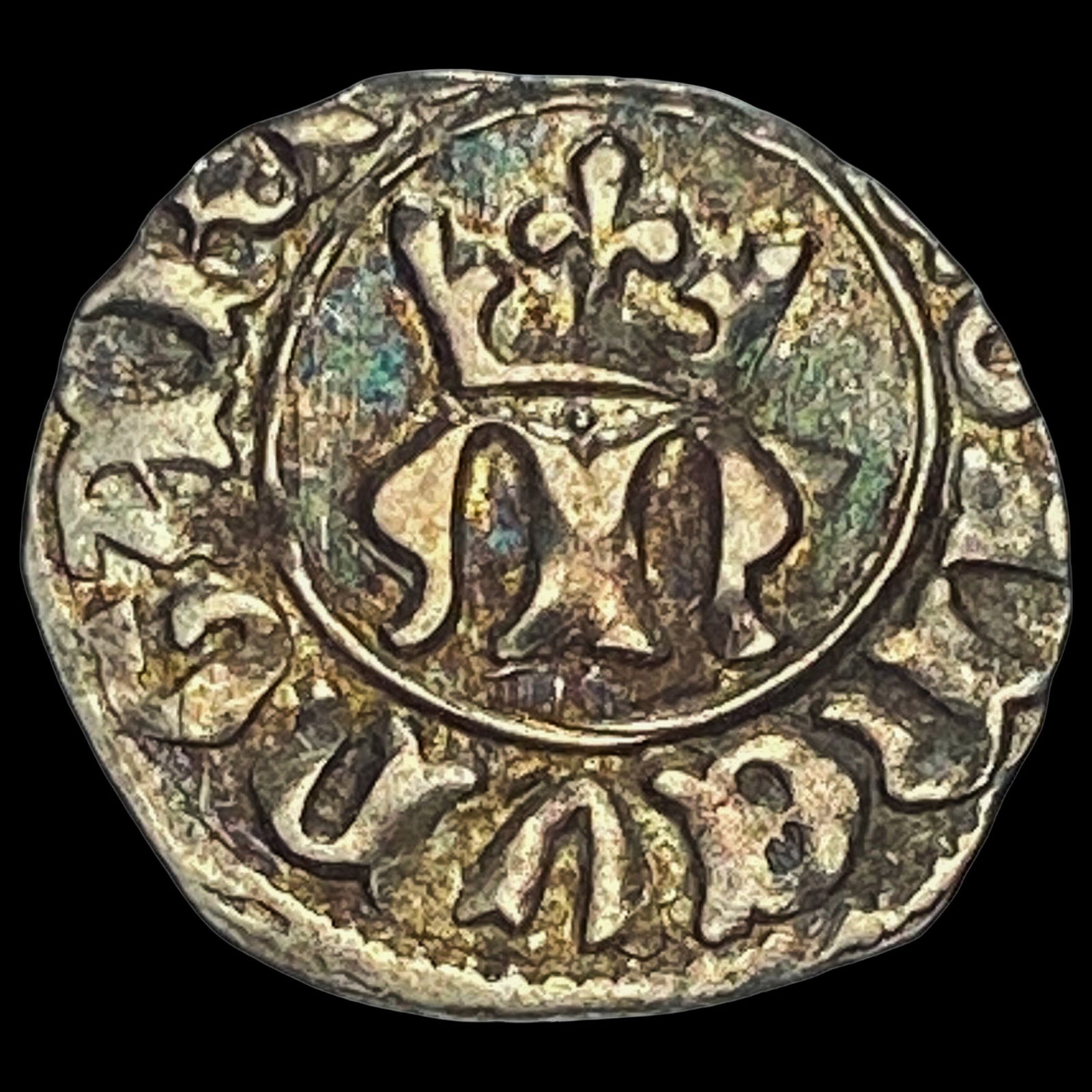 1382-1395 Hungary Mary Silver Denier CLOSELY UNCIRCULATED (1 of 2)