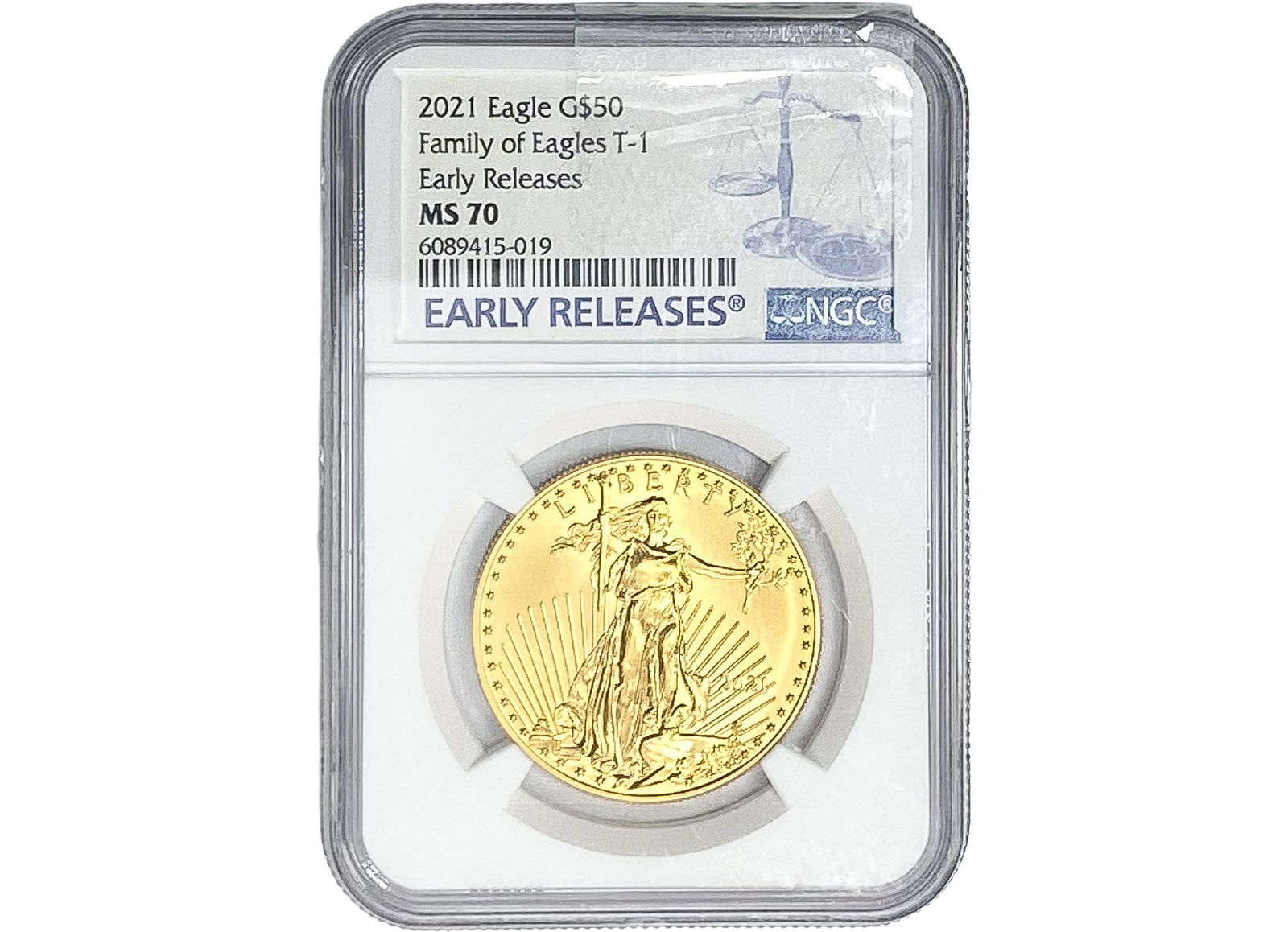 2021 1oz $50 Gold Eagle NGC MS70 (1 of 2)