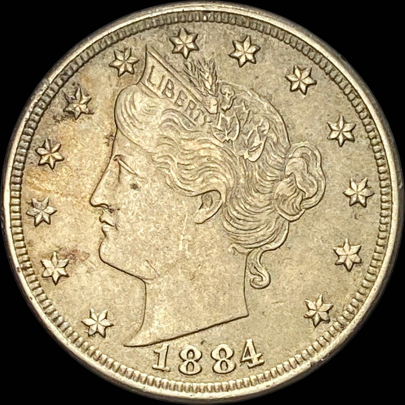 1884 Liberty Head Nickel NEARLY UNCIRCULATED (1 of 2)