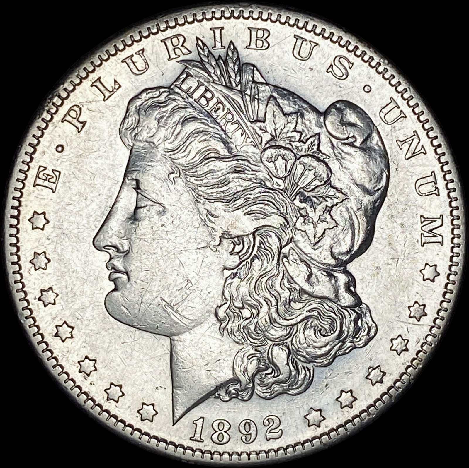 1892-S Silver Morgan Dollar CLOSELY  UNCIRCULATED (1 of 2)