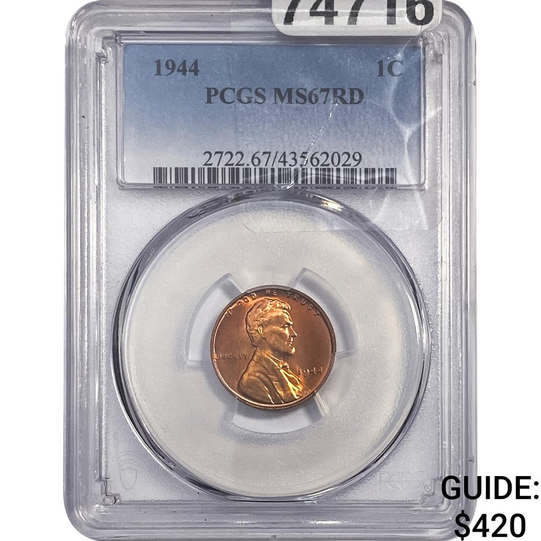 1944 Wheat Cent PCGS MS67 RD (1 of 2)