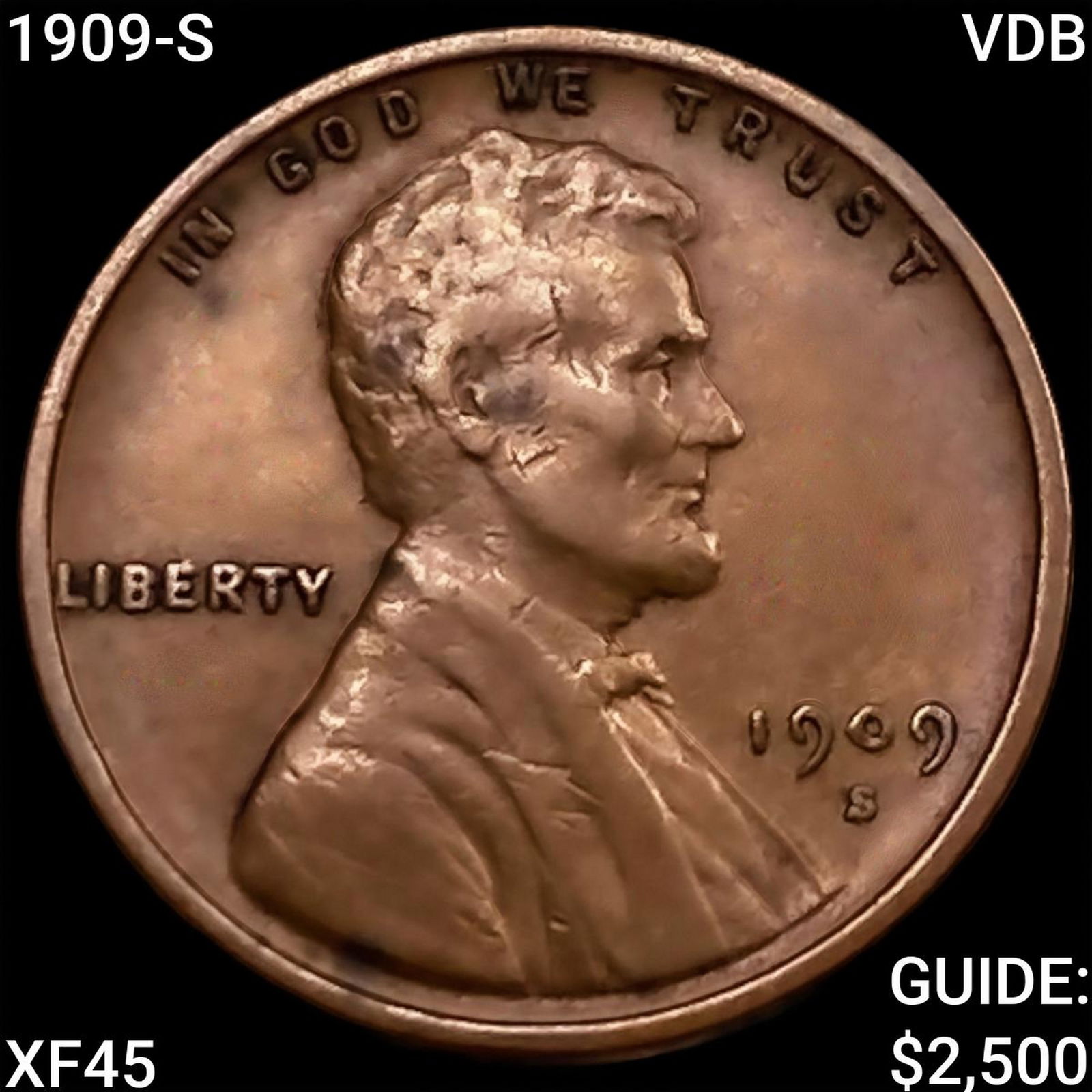 1909-S VDB Wheat Cent NEARLY UNCIRCULATED (1 of 2)