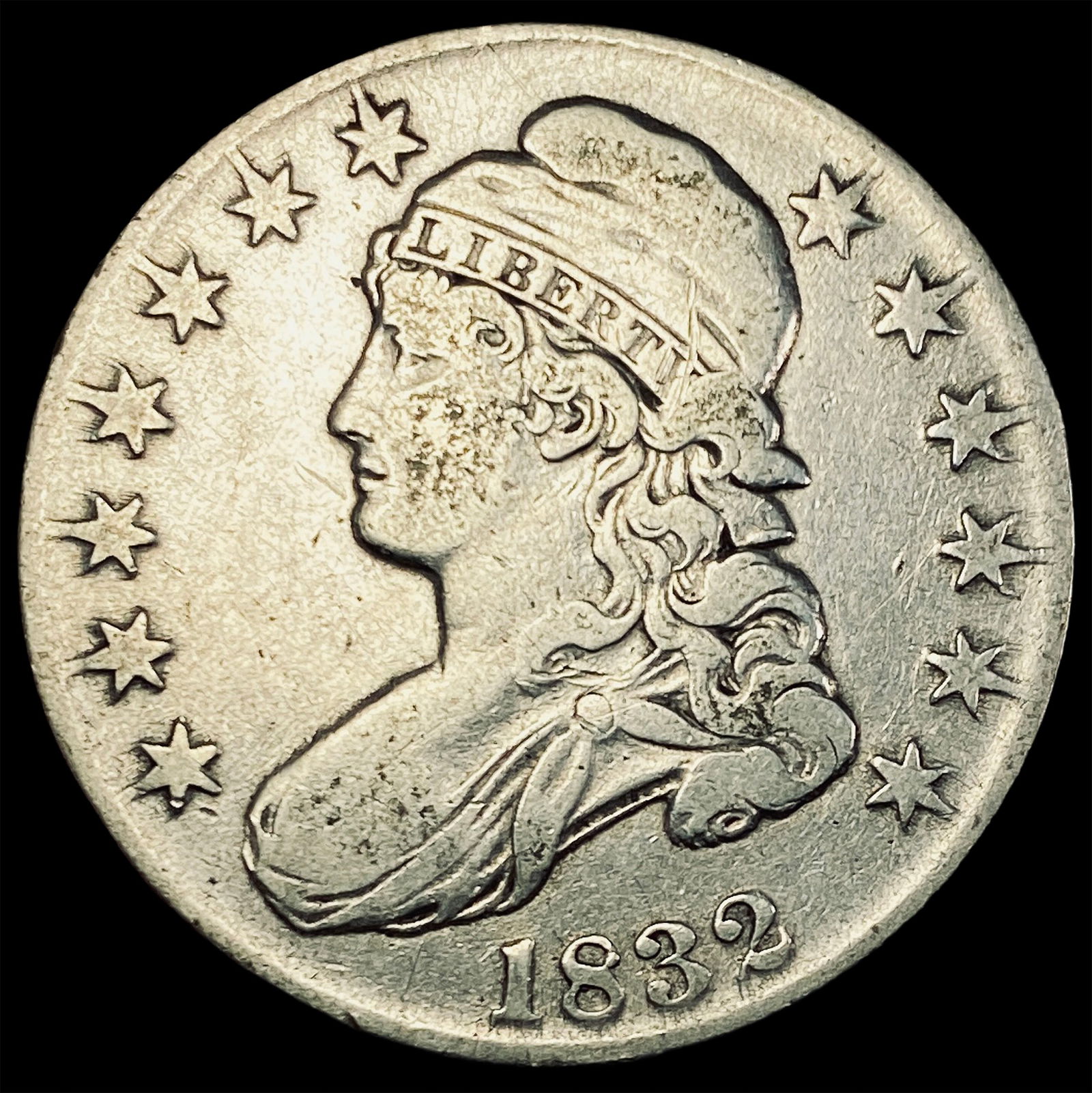 1832 Capped Bust Half Dollar LIGHTLY  CIRCULATED (1 of 2)
