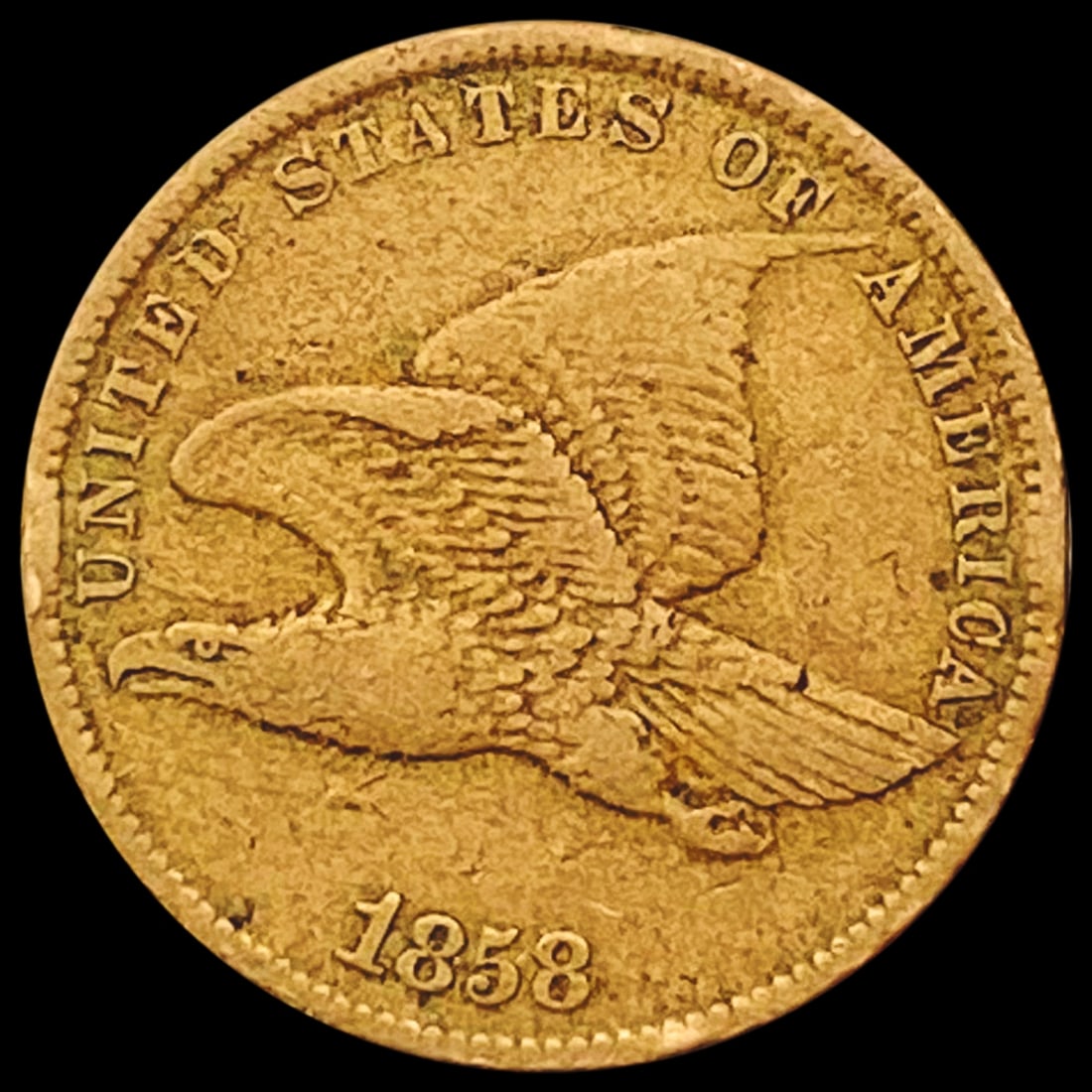 1858 Flying Eagle Cent NICELY CIRCULATED (1 of 2)