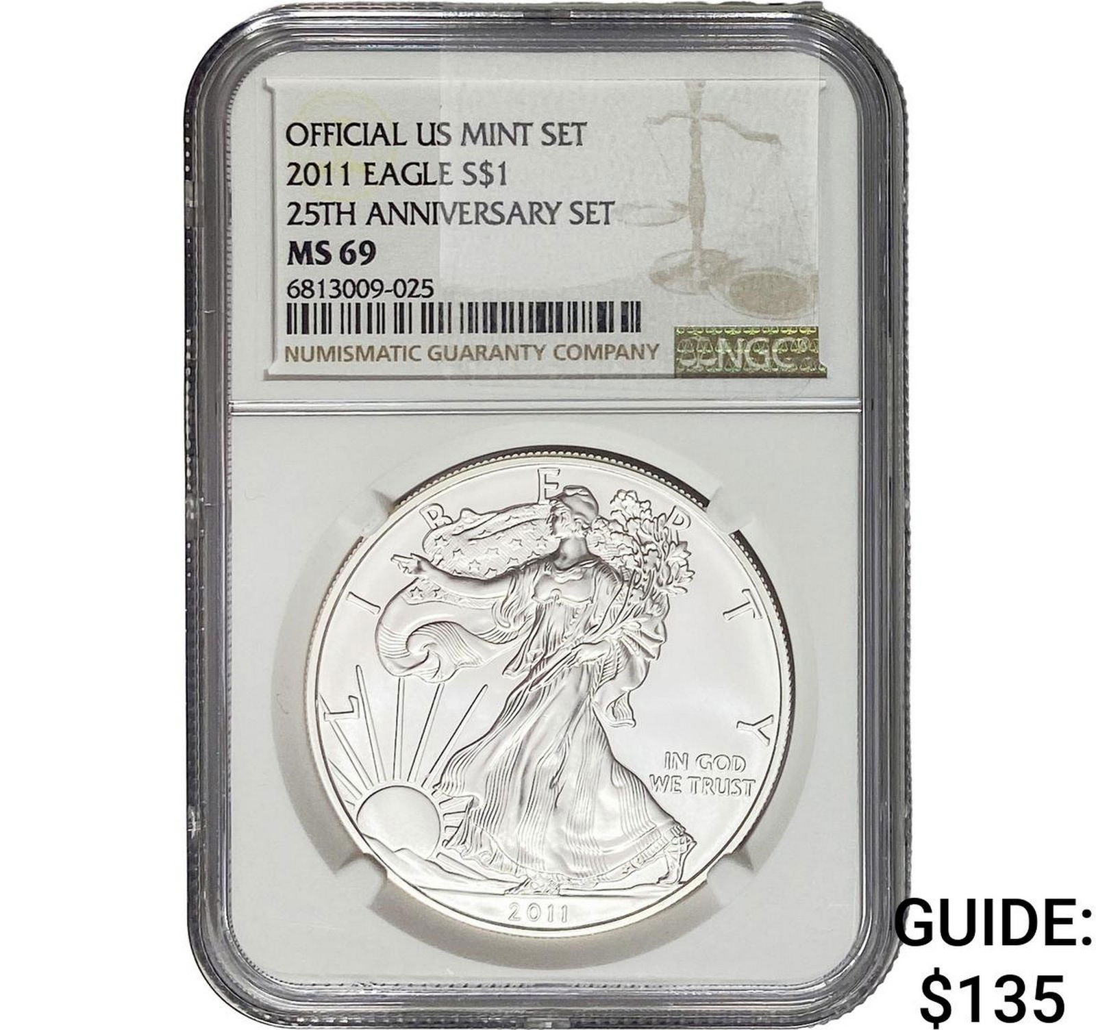 2011-W Silver Eagle NGC MS69 25th Anniv. (1 of 2)