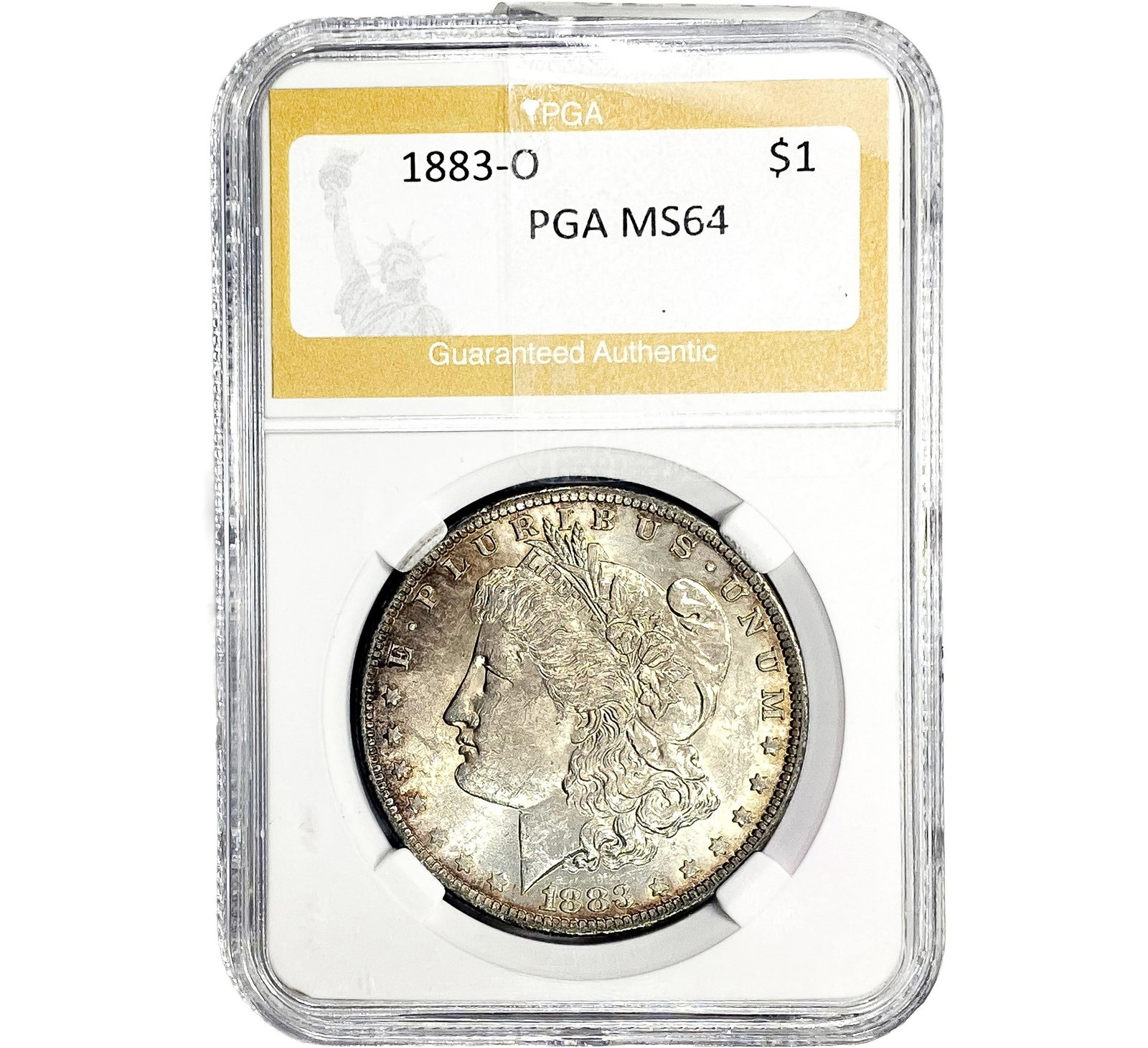 1883-O Morgan Silver Dollar PGA MS64: 1883-O Morgan Silver Dollar PGA MS64