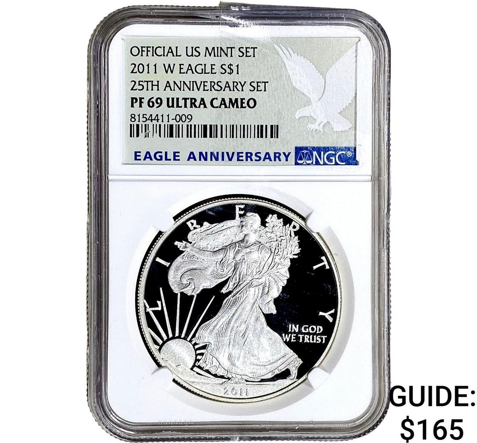 2011-W Silver Eagle NGC PF69 25th Anniv. Ultra Cameo (1 of 2)