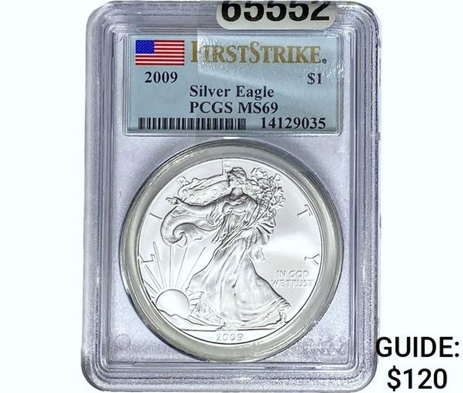 2009 Silver Eagle PCGS MS69 (1 of 2)