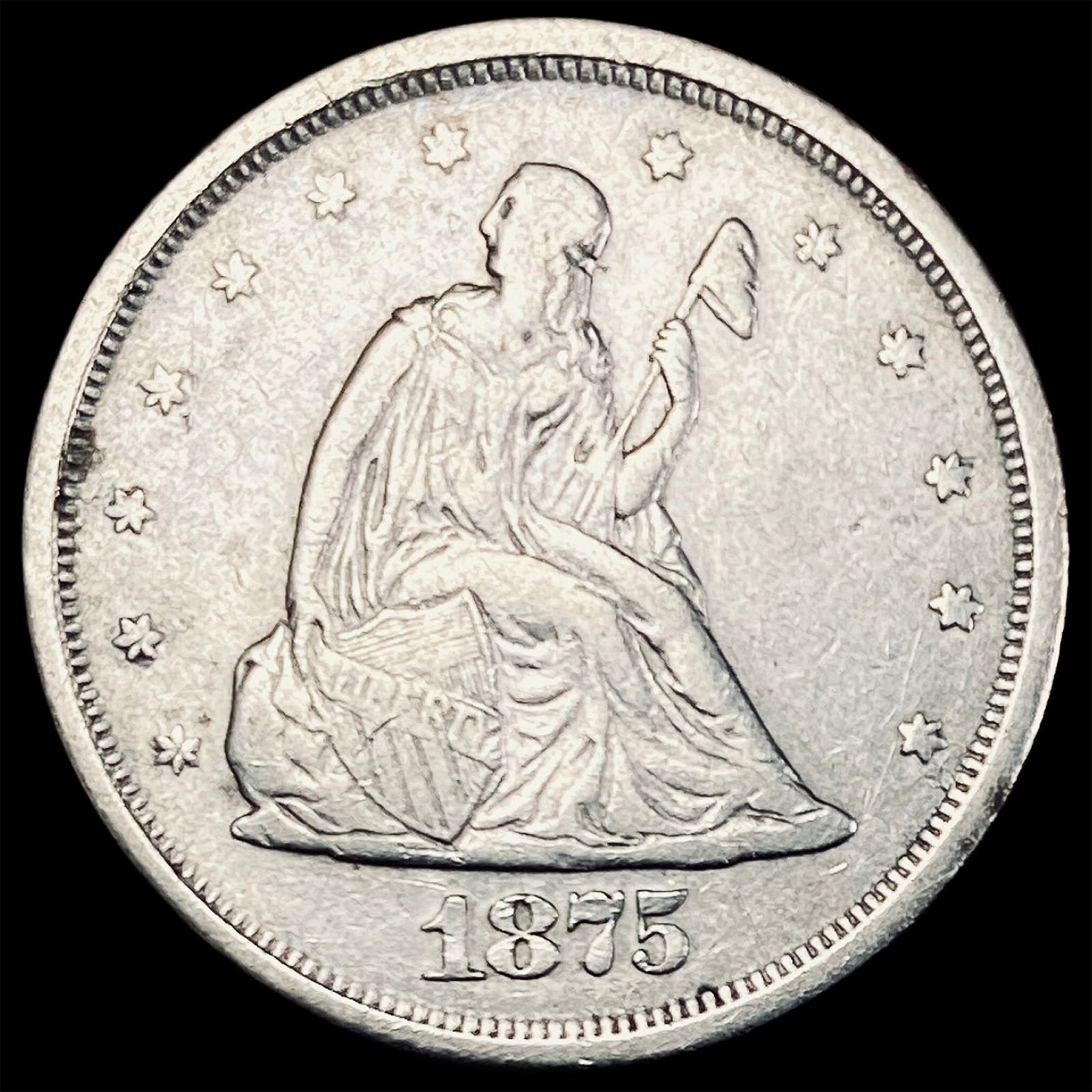 1875-S Silver Twenty Cents NEARLY  UNCIRCULATED (1 of 2)