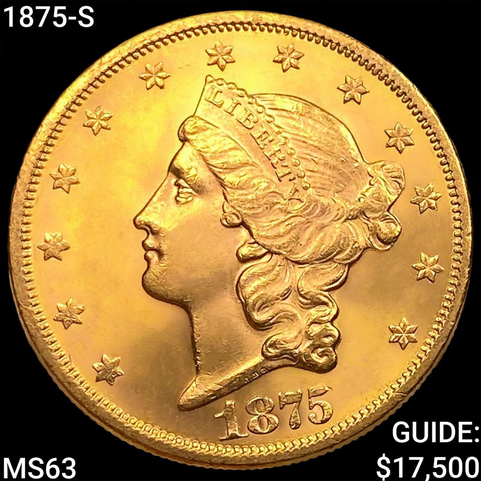 1875-S $20 Gold Double Eagle CHOICE BU (1 of 2)
