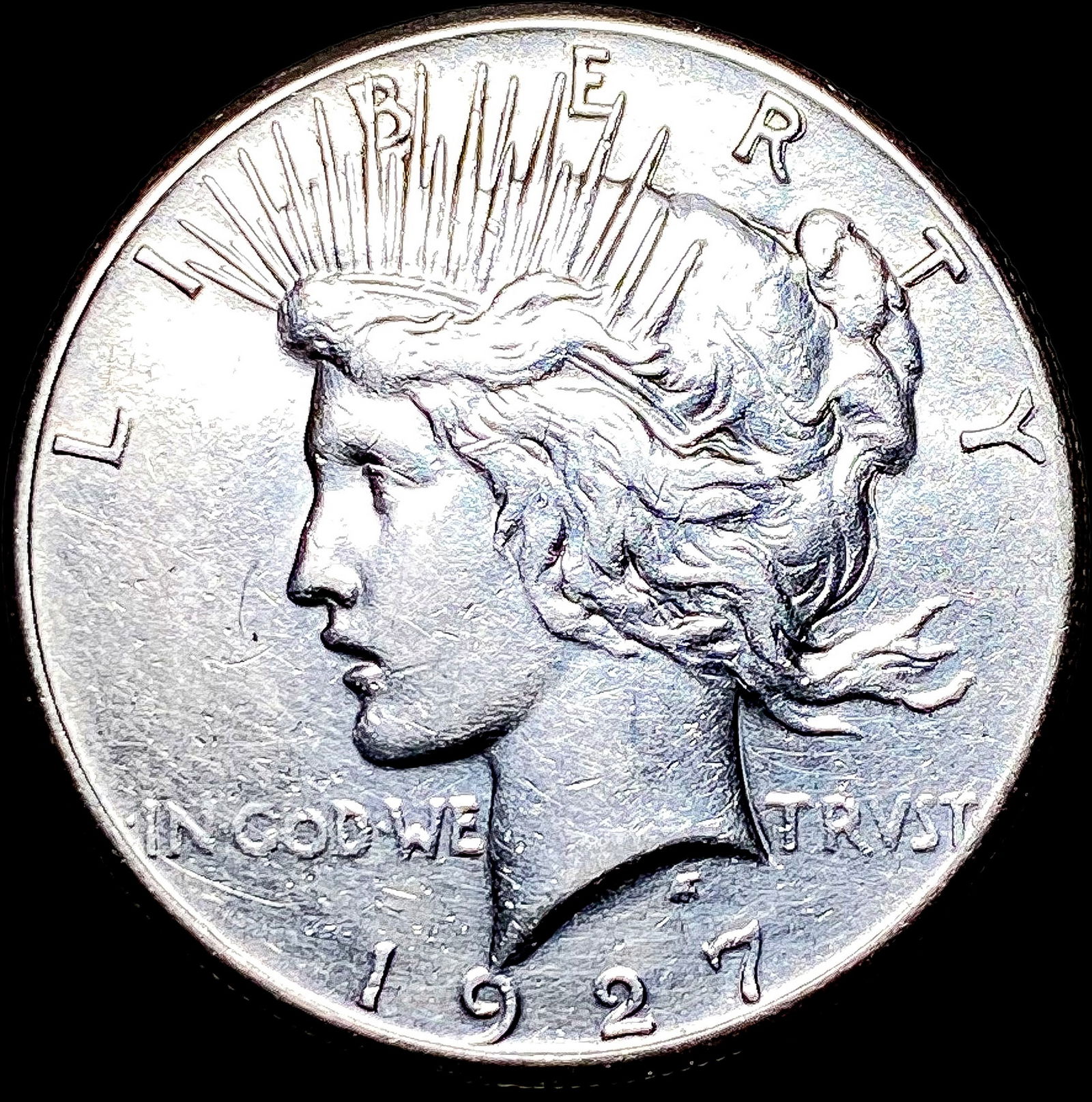 1927 Silver Peace Dollar CLOSELY UNCIRCULATED (1 of 2)