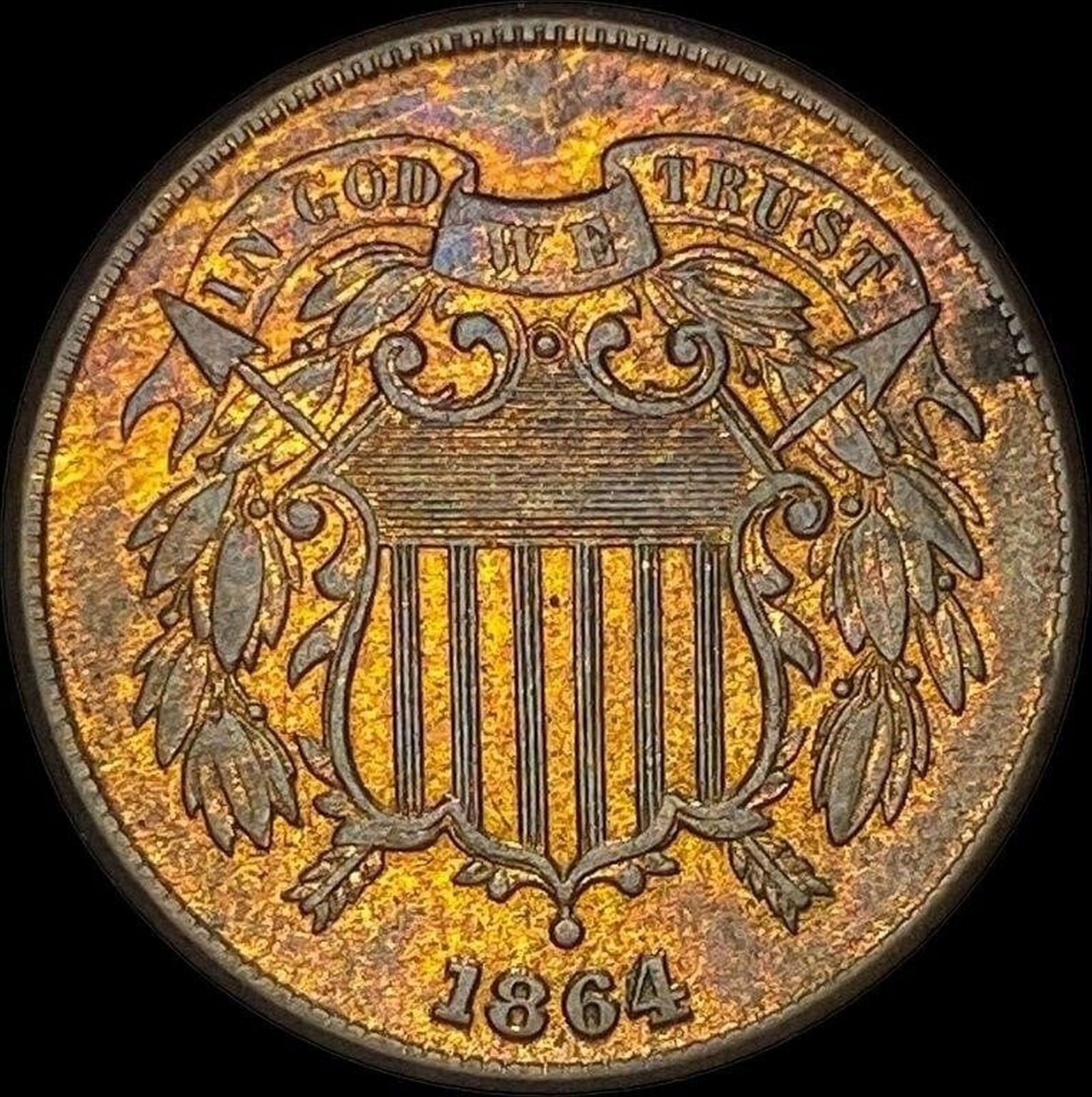 1864 RB Bronze 2 Cents CLOSELY UNCIRCULATED (1 of 2)