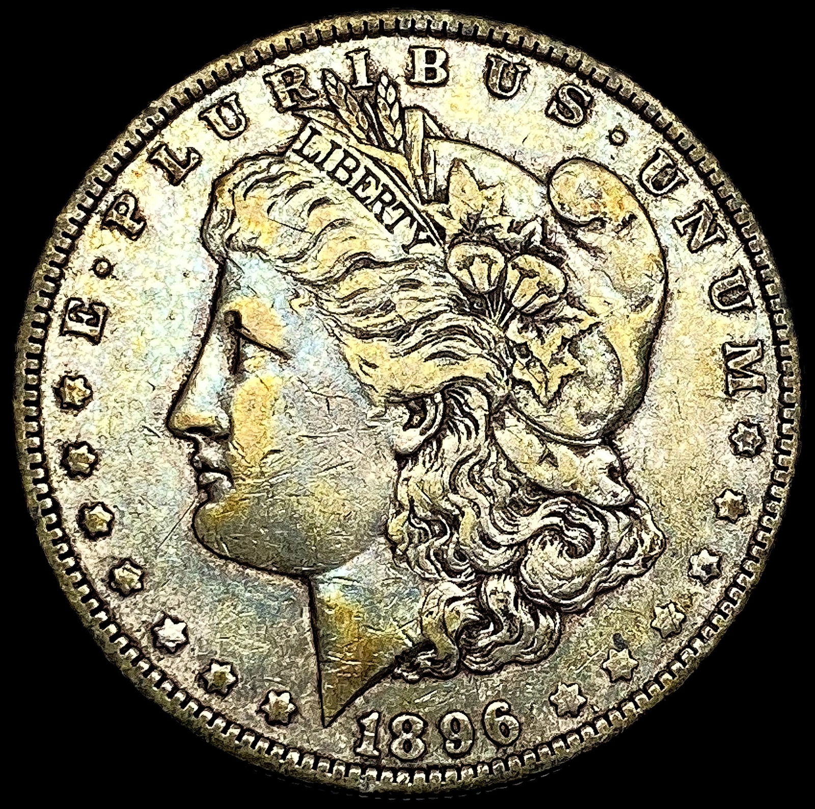 1896-O Silver Morgan Dollar LIGHTLY CIRCULATED (1 of 2)