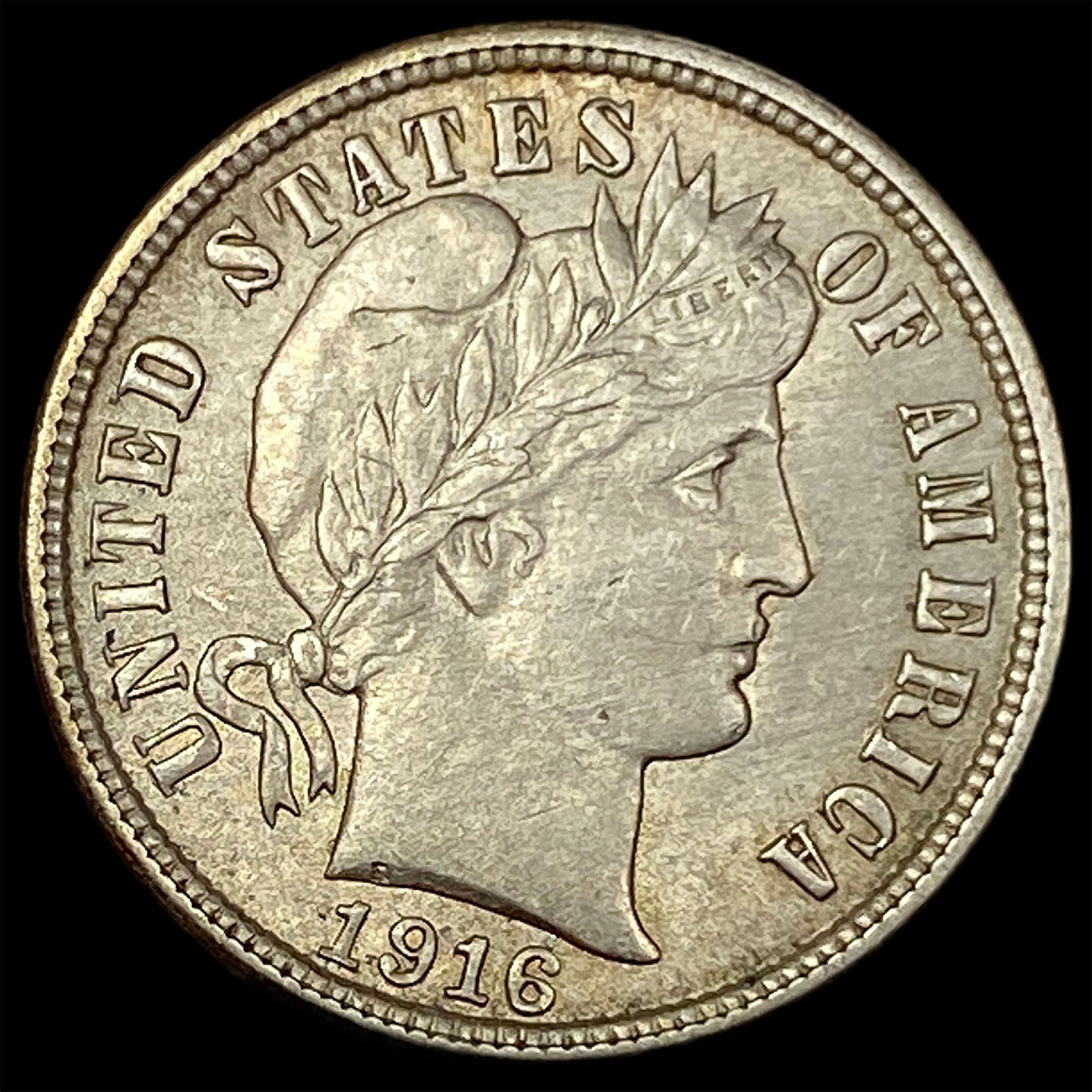 1916 Barber Dime CLOSELY UNCIRCULATED (1 of 2)