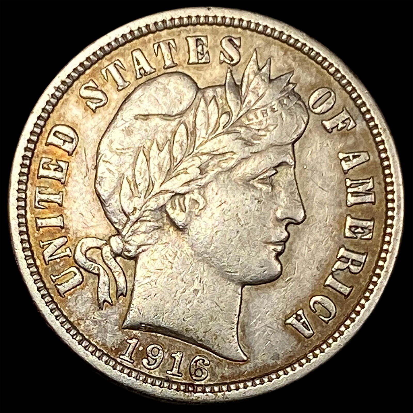 1916 Barber Dime NEARLY UNCIRCULATED (1 of 2)