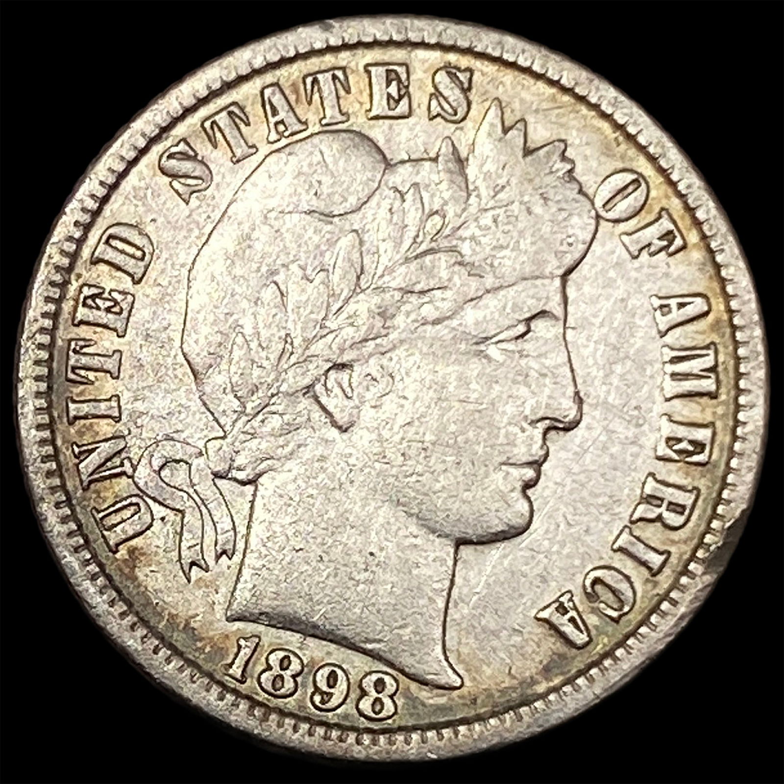 1898-O Silver Barber Dime HIGH GRADE (1 of 2)
