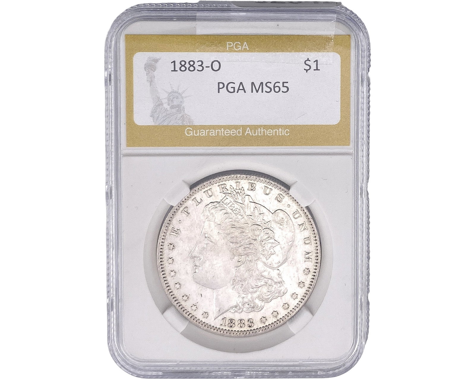 1883-O Morgan Silver Dollar PGA MS65: 1883-O Morgan Silver Dollar PGA MS65