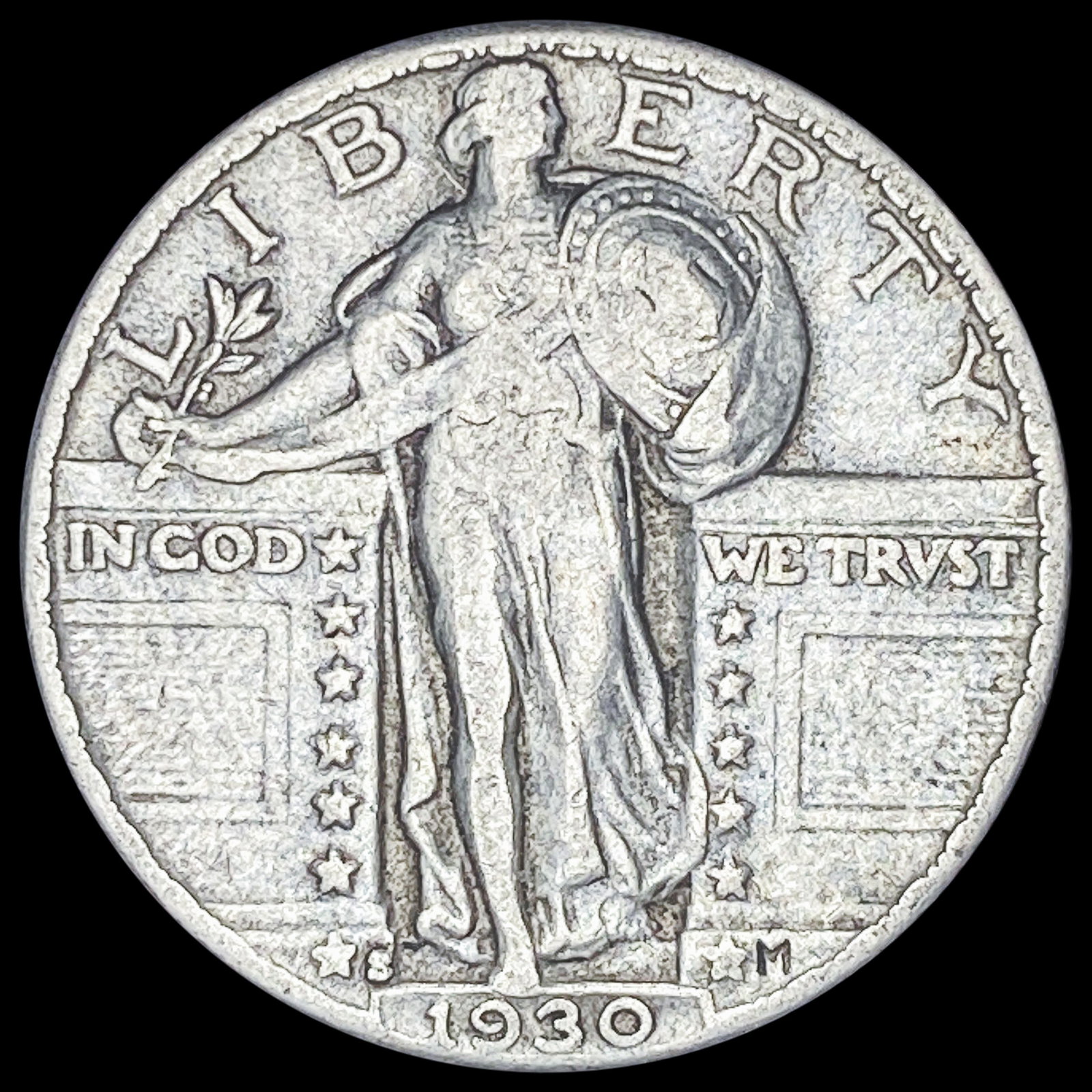 1930-S Standing Liberty Quarter NEAR UNC: 1930-S Standing Liberty Quarter NEAR UNC