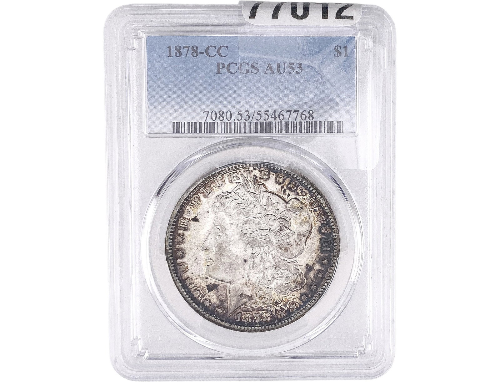 1878-CC Morgan Silver Dollar PCGS AU53: 1878-CC Morgan Silver Dollar PCGS AU53