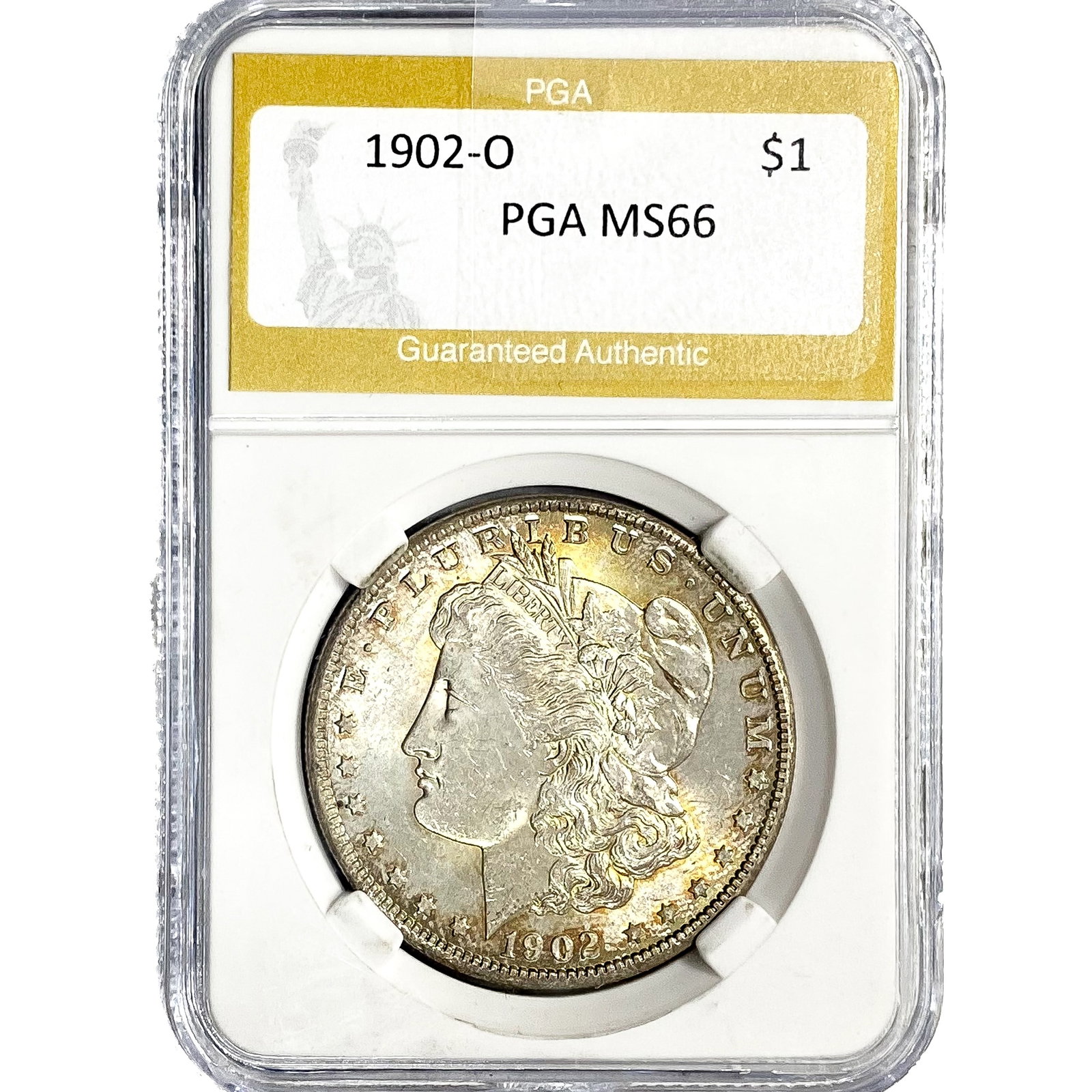 1902-O Morgan Silver Dollar PGA MS66: 1902-O Morgan Silver Dollar PGA MS66
