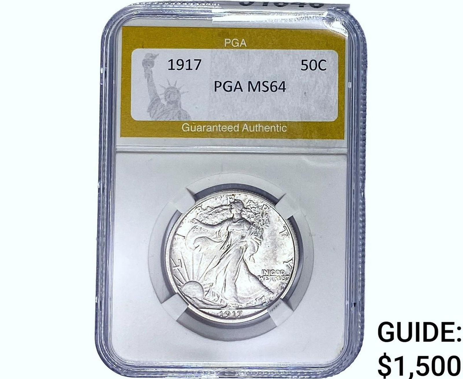 1917 Walking Liberty Half Dollar PGA MS64 (1 of 2)