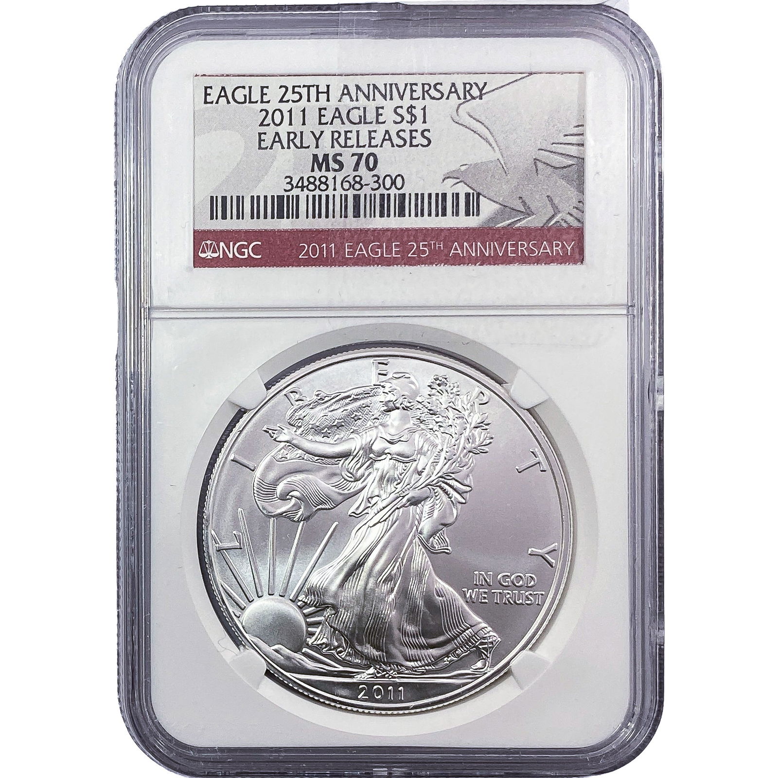 2011 Silver Eagle NGC MS70 (1 of 2)