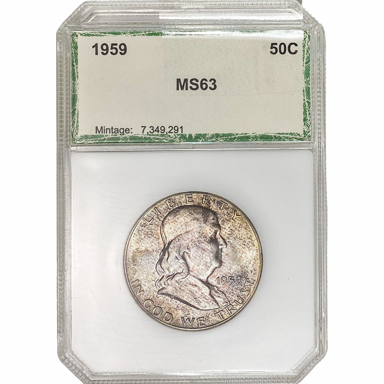 1959 Franklin Half Dollar PCI MS63 (1 of 2)