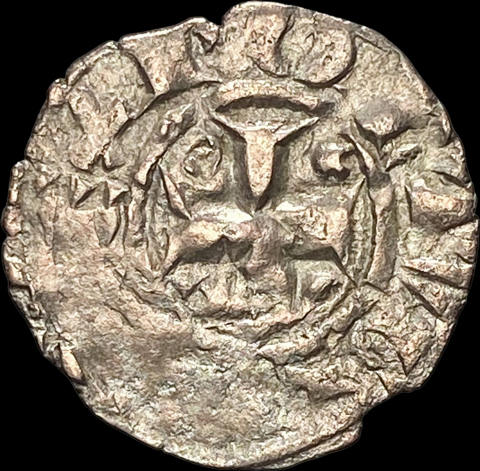 Portugal Crusades Dinis I Silver Dinero NEARLY UNCIRCULATED: Portugal Crusades Dinis I Silver Dinero NEARLY UNCIRCULATED