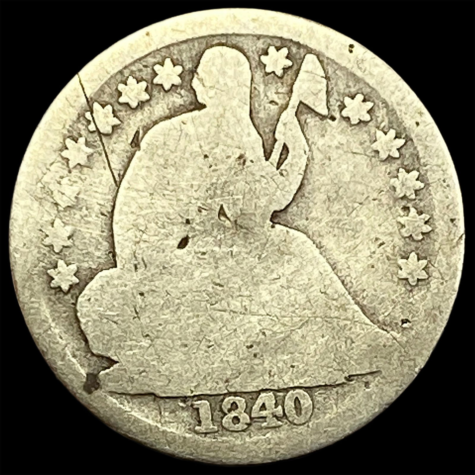 1840-O Seated Liberty Dime CIRC (1 of 2)