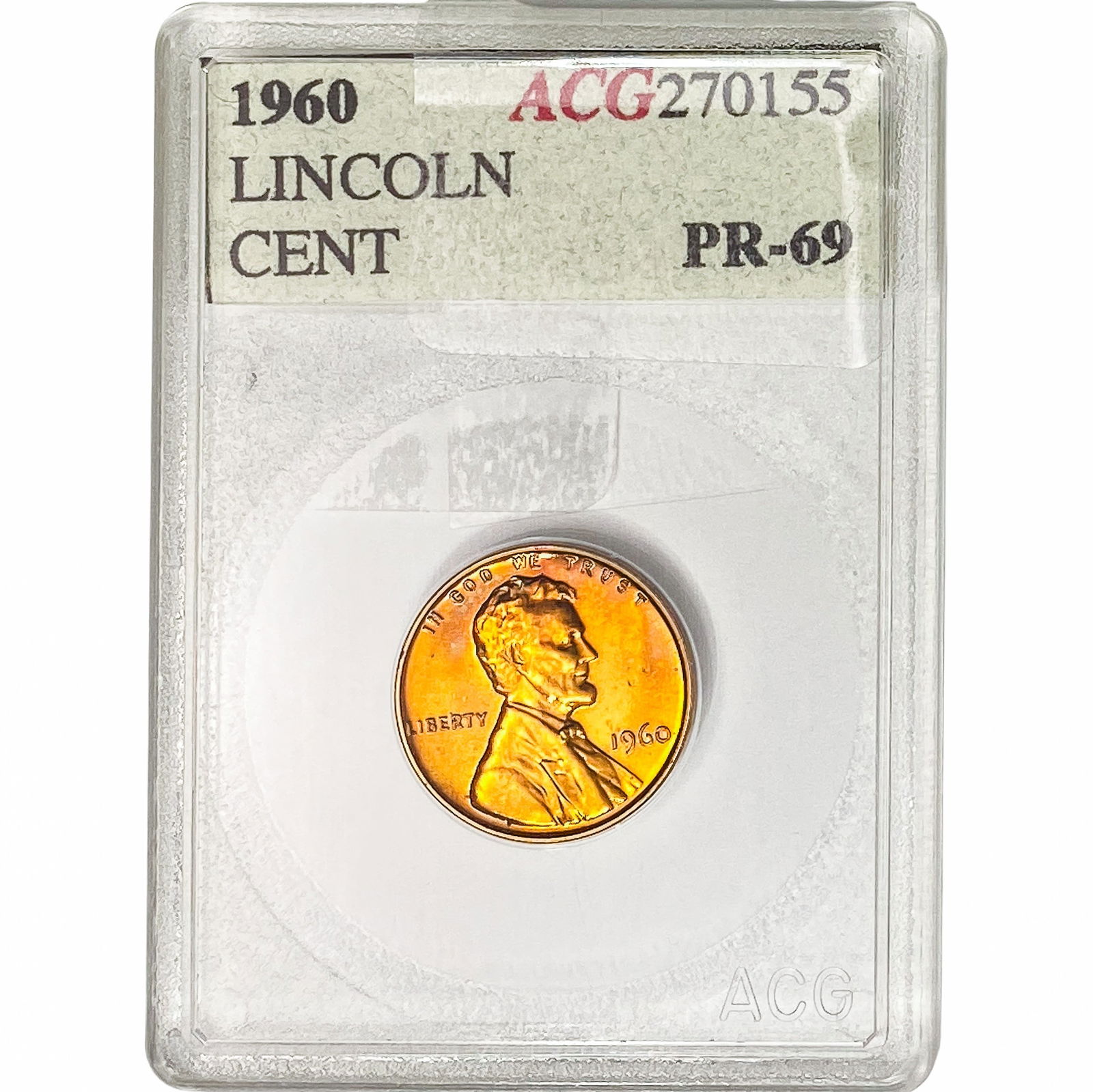 1960 Lincoln Memorial Cent ACG PR69 (1 of 2)