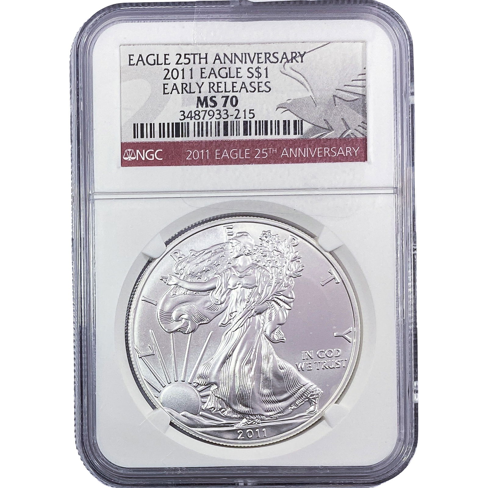 2011 Silver Eagle NGC MS70 (1 of 2)