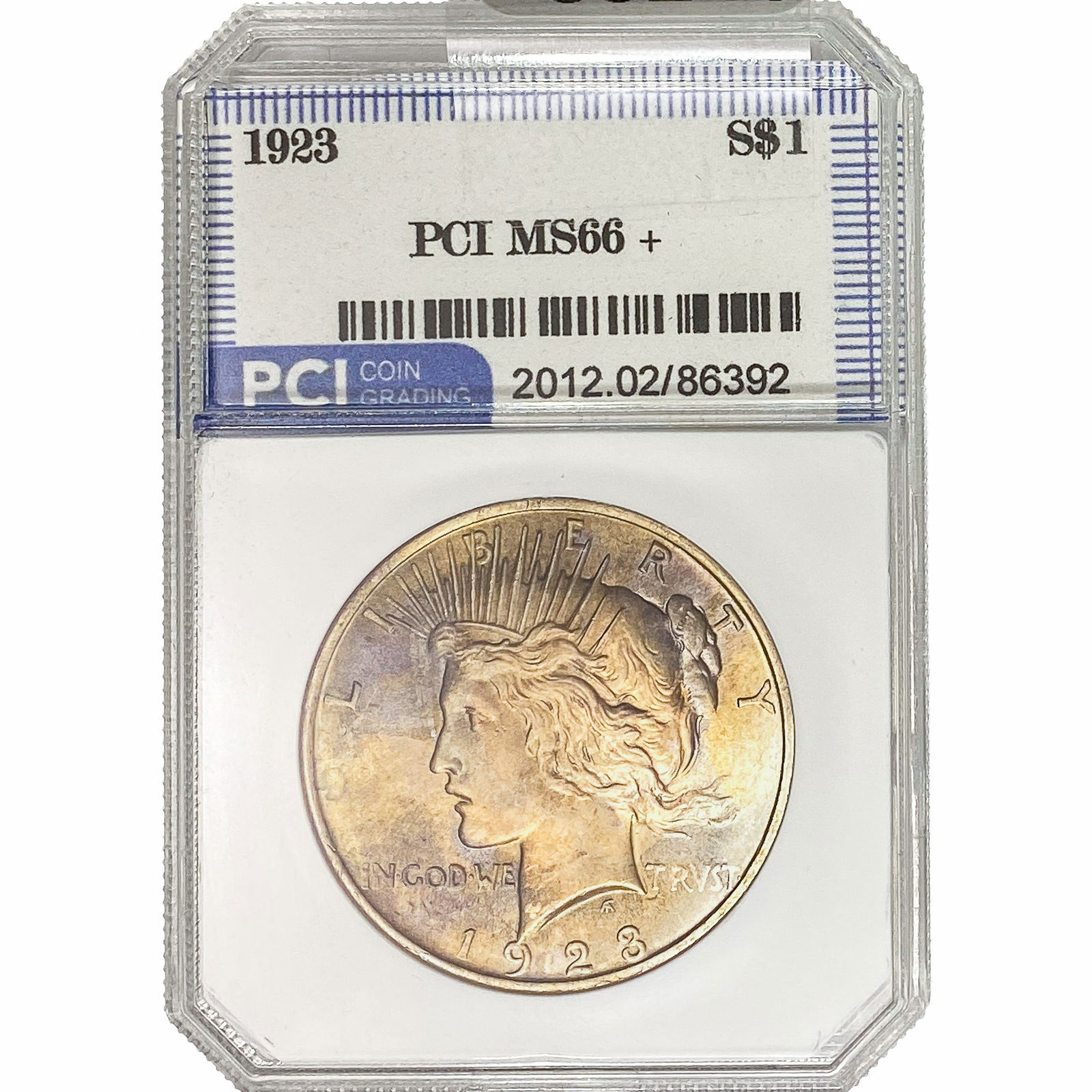 1923 Silver Peace Dollar PCI MS66+ (1 of 2)