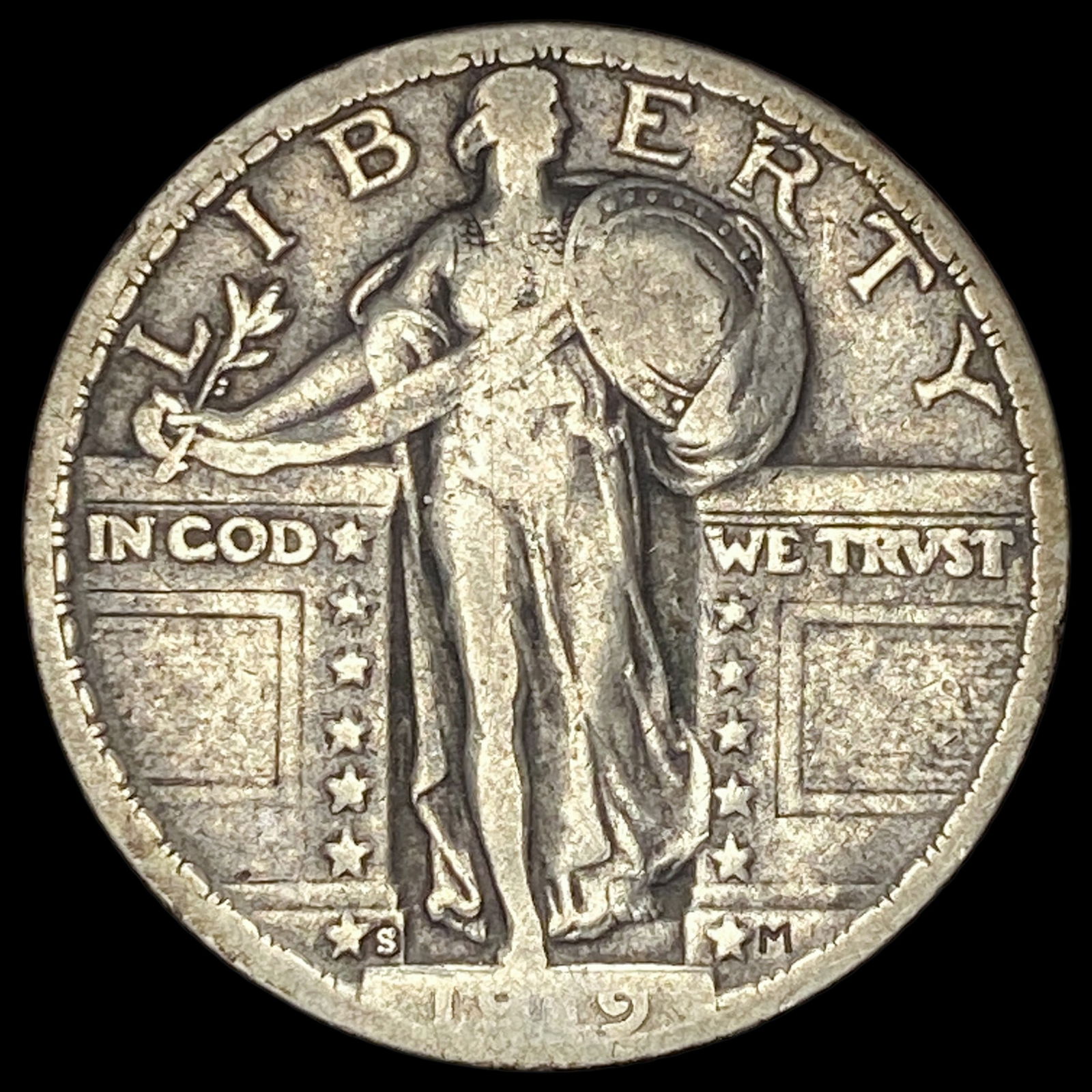 1919-S Standing Liberty Quarter LIGHTLY CIRCULATED (1 of 2)