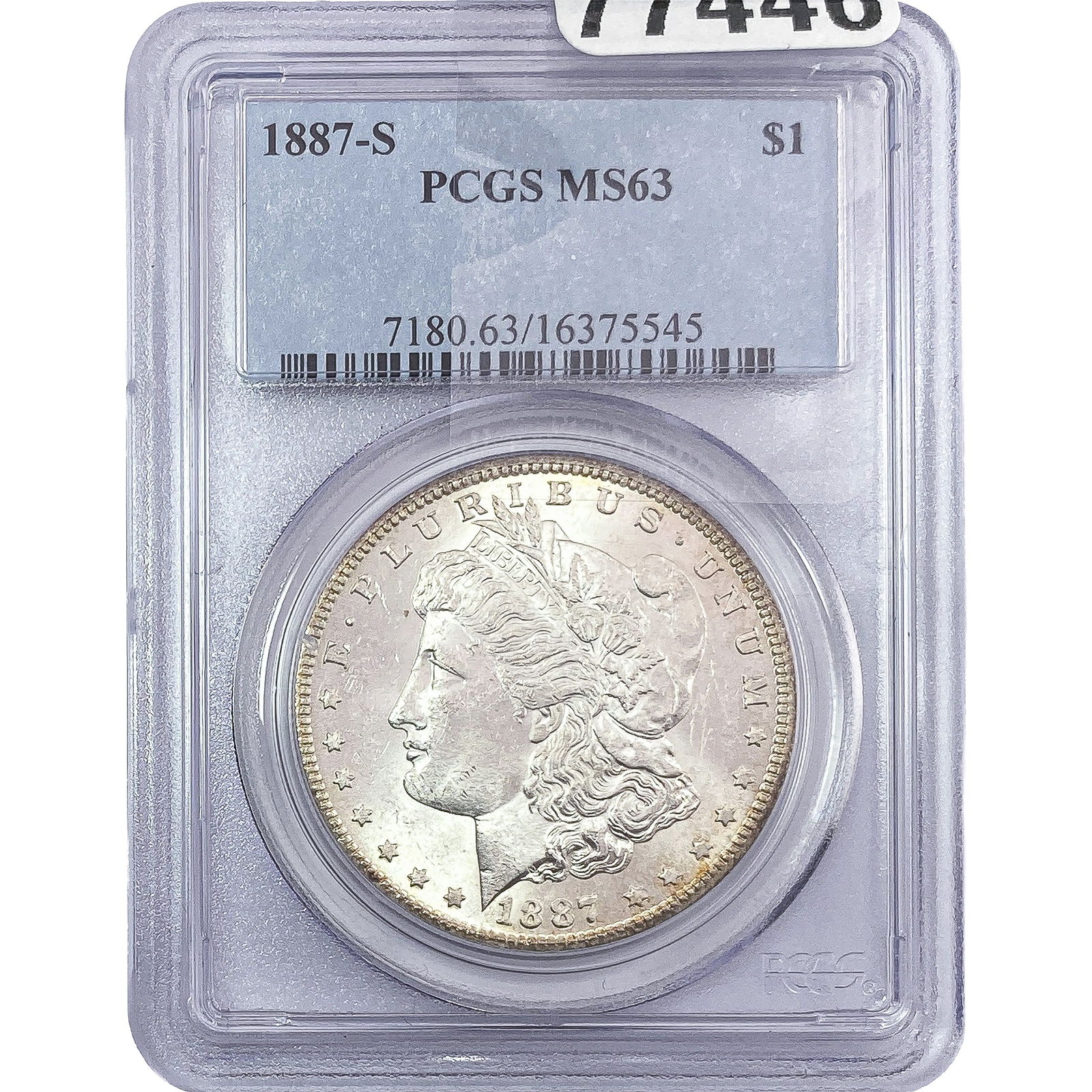 1887-S Morgan Silver Dollar PCGS MS63 (1 of 2)