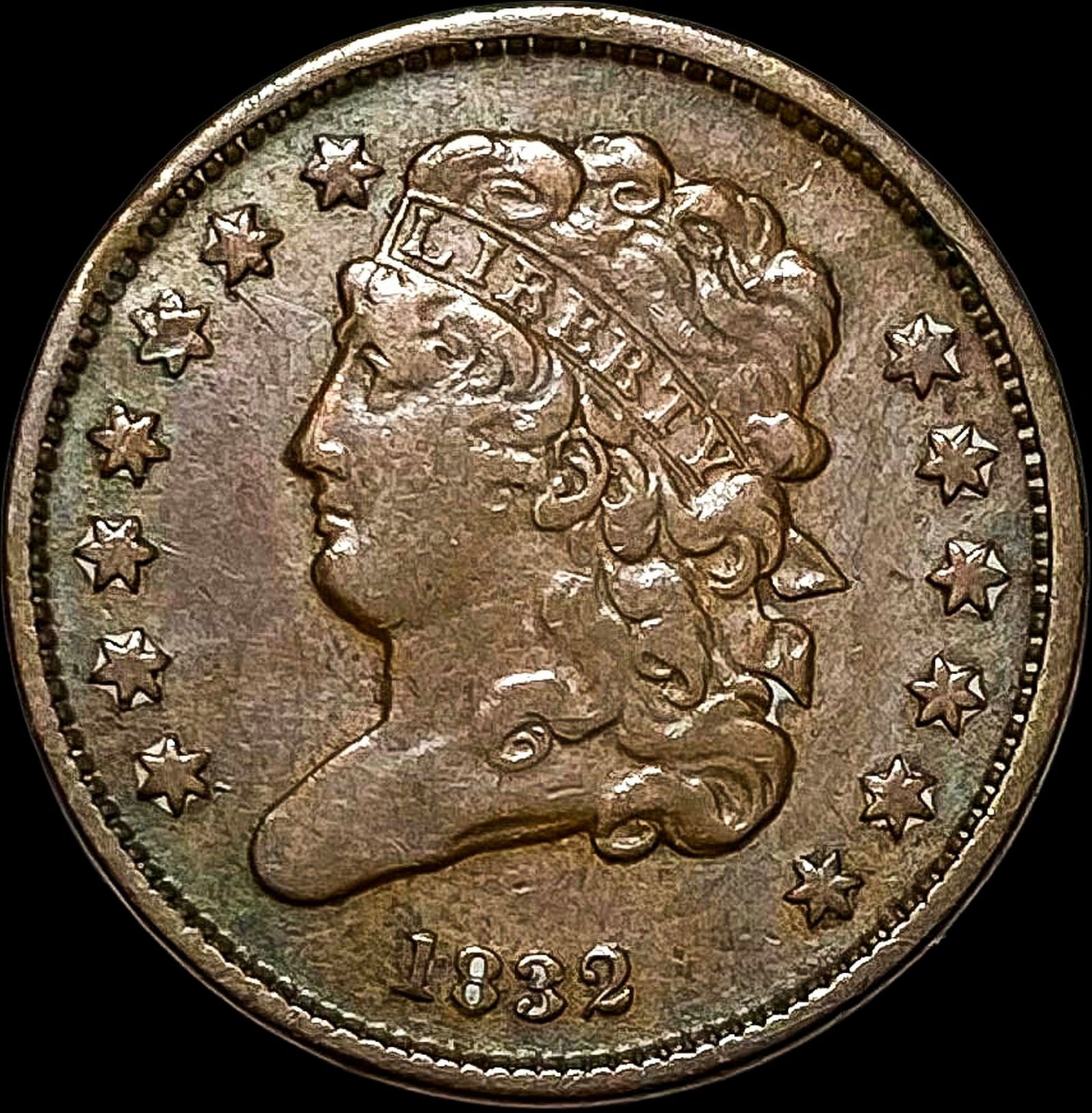 1832 Classic Head Half Cent NEARLY  UNCIRCULATED (1 of 2)