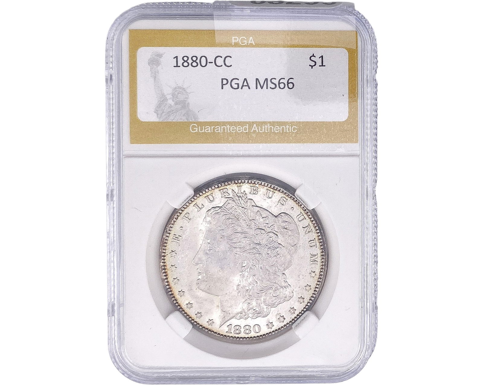 1880-CC Morgan Silver Dollar PGA MS66 (1 of 2)