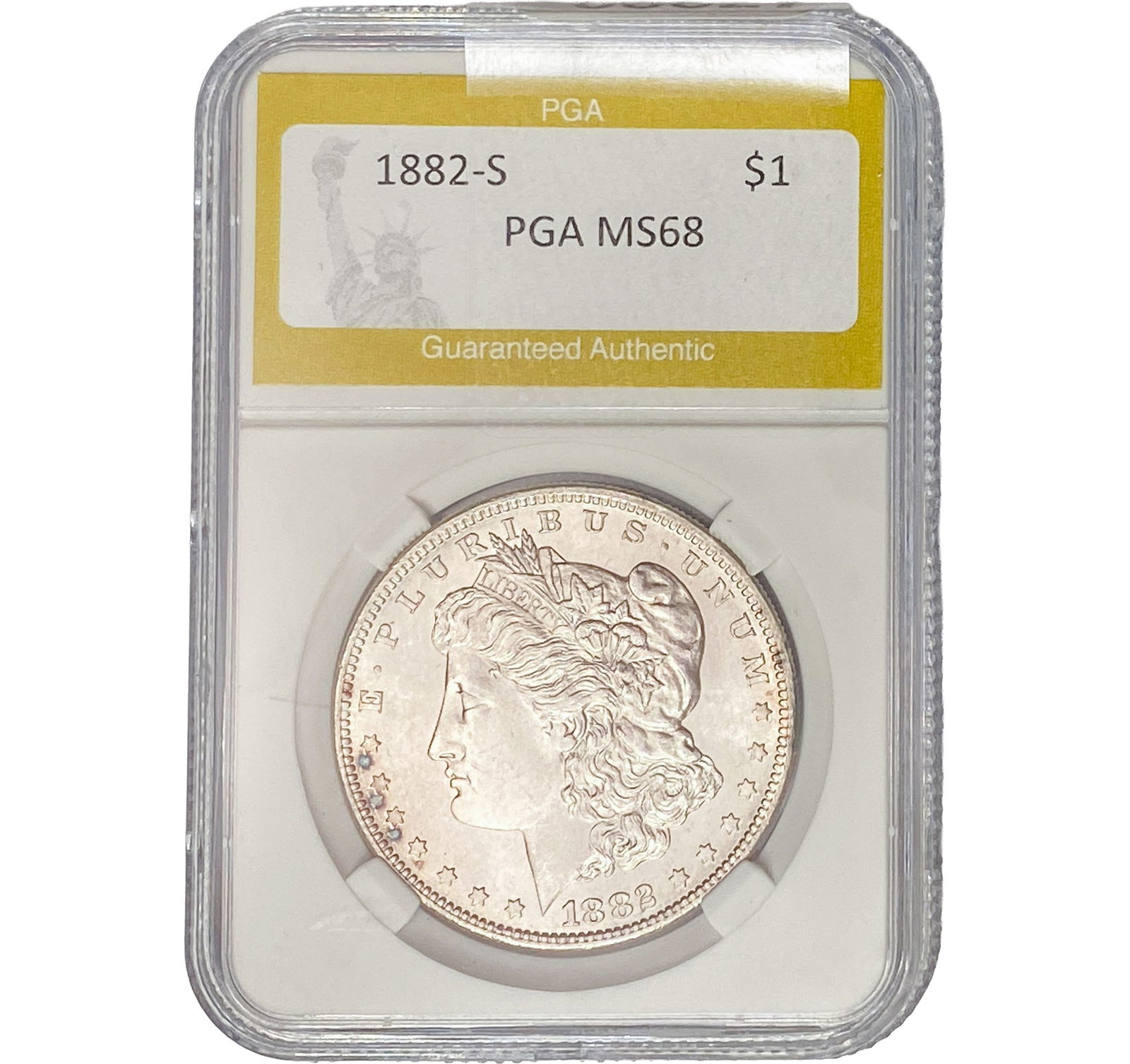 1882-S Morgan Silver Dollar PGA MS68 (1 of 2)
