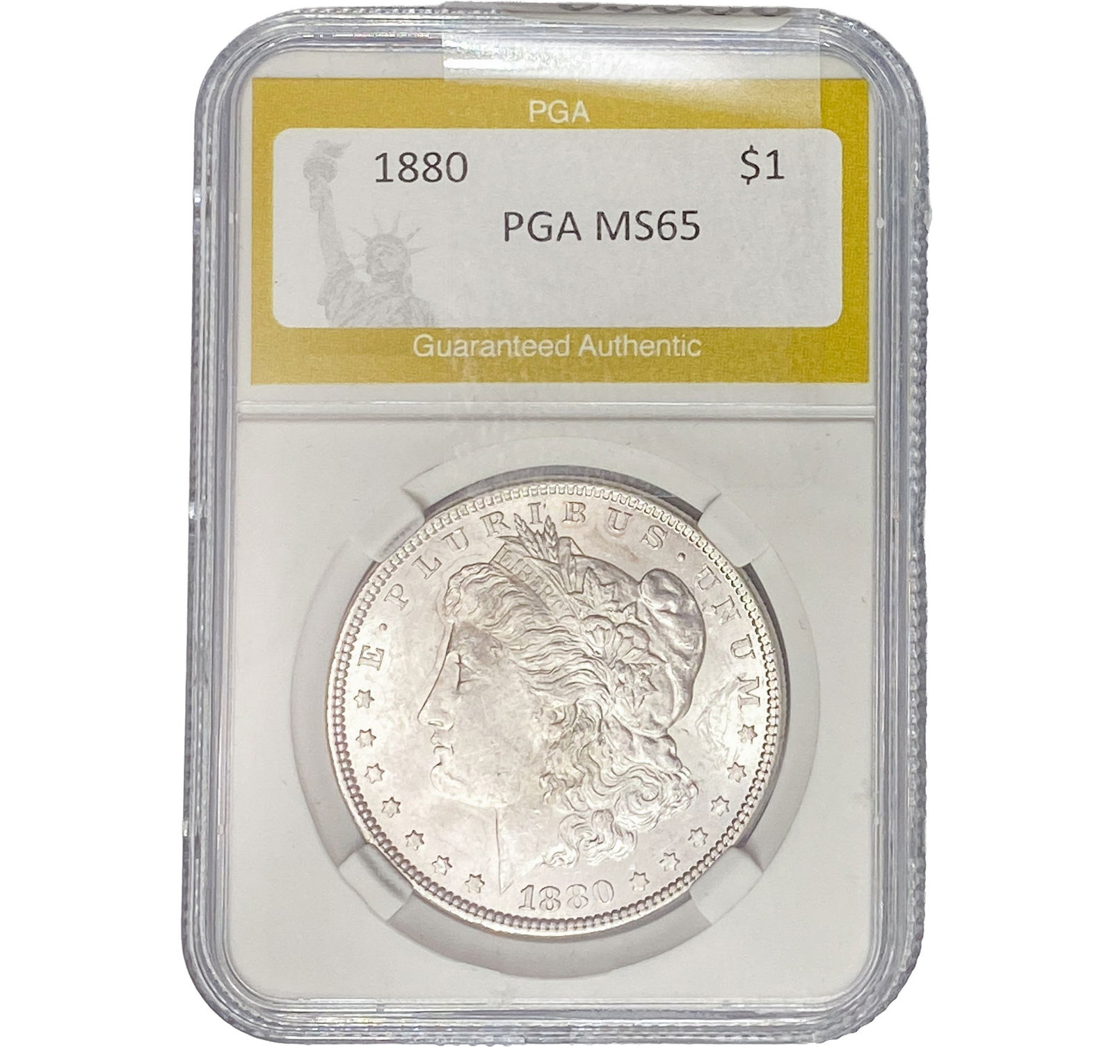 1880 Morgan Silver Dollar PGA MS65 (1 of 2)