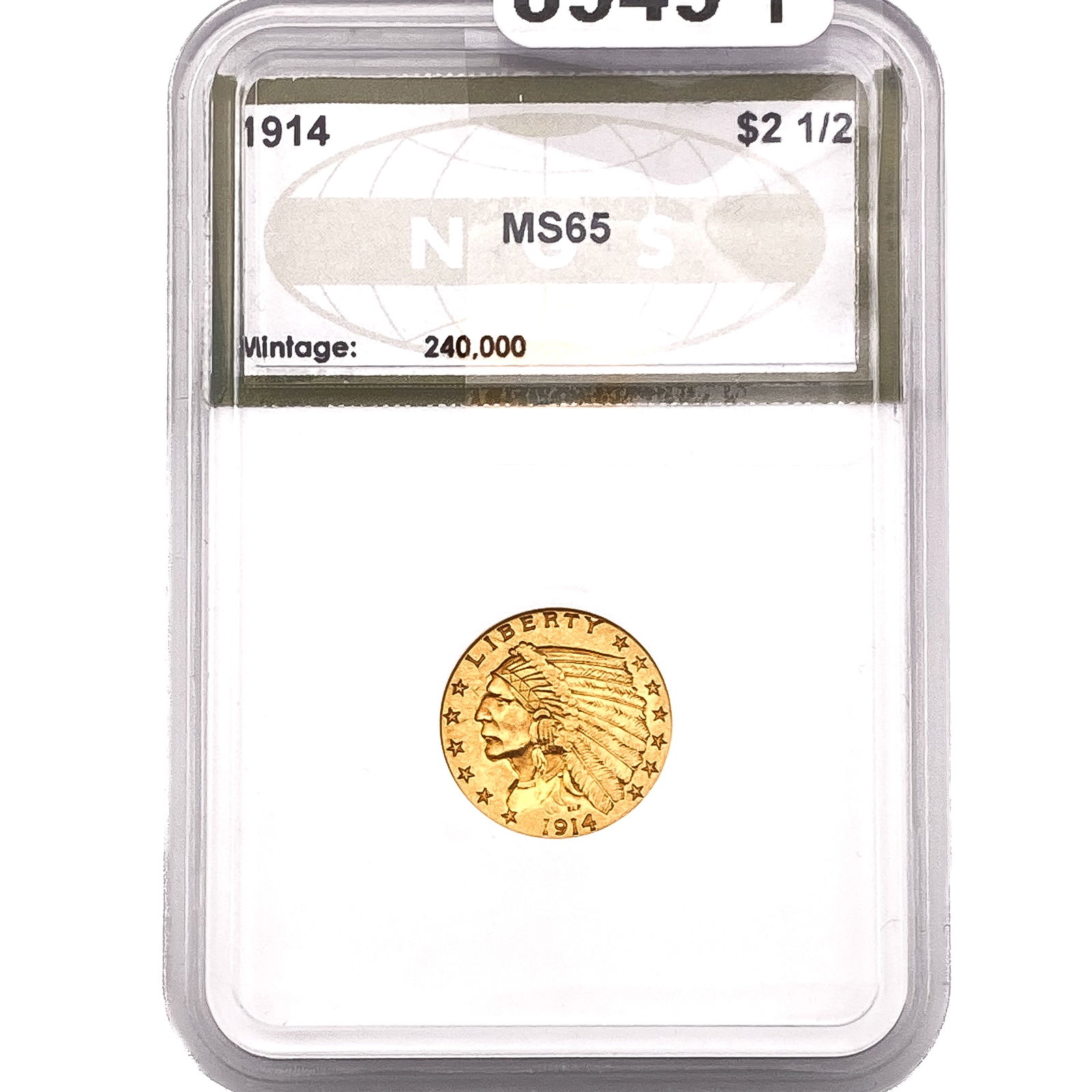 1914 $2.50 Gold Quarter Eagle NGS MS65 (1 of 2)