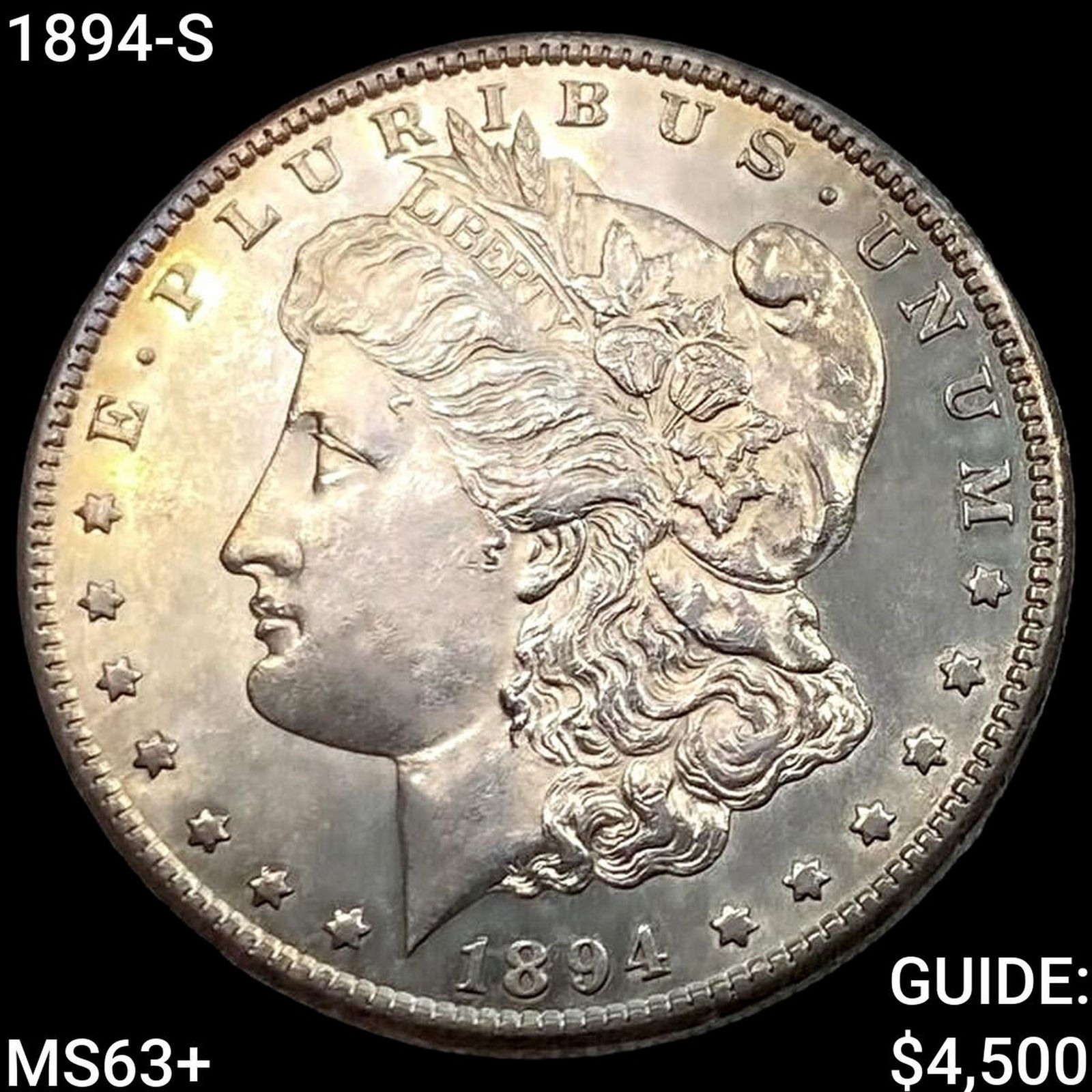 1894-S Morgan Silver Dollar CHOICE BU+ (1 of 2)