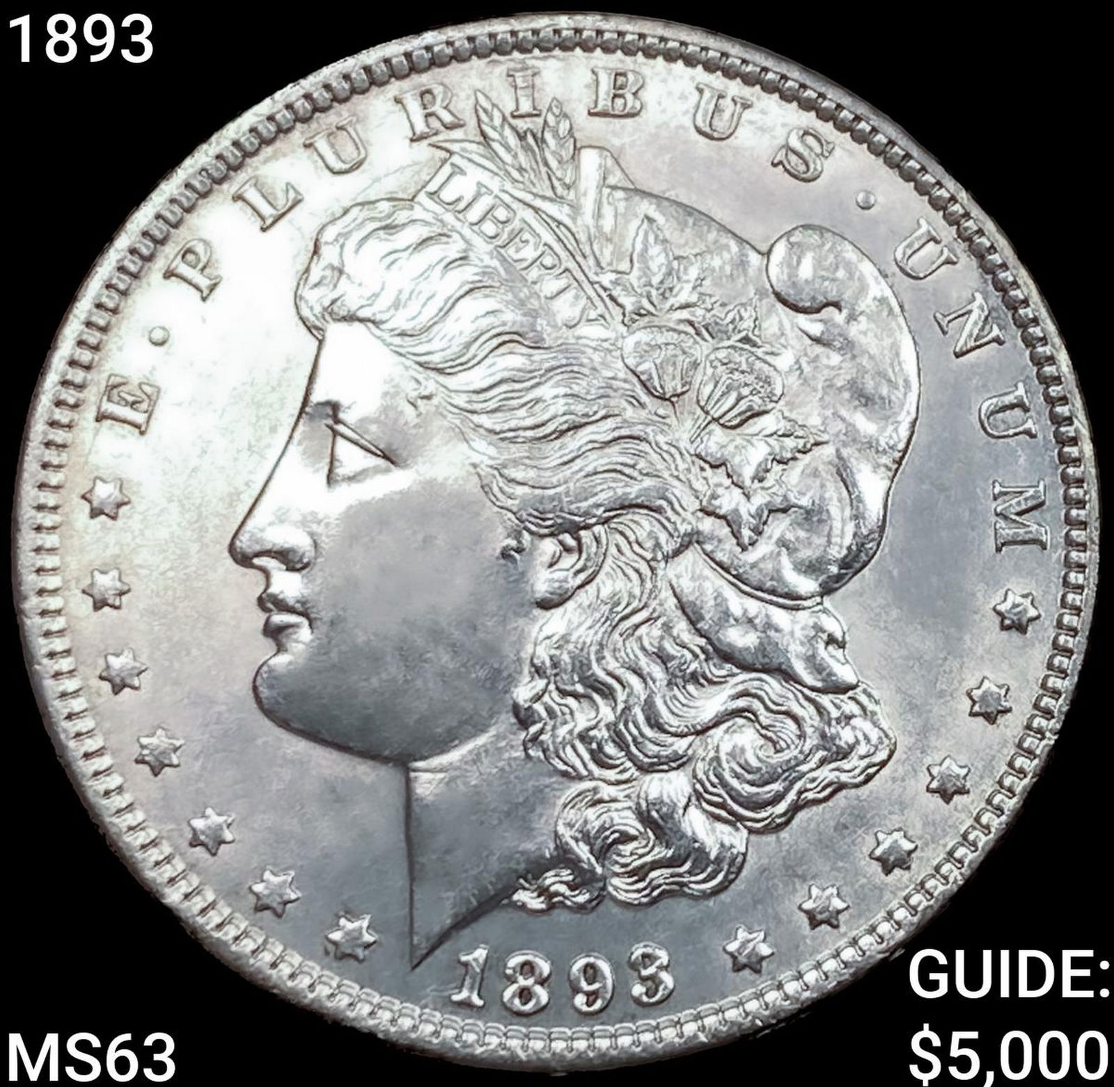 1893 Morgan Silver Dollar CHOICE BU (1 of 2)