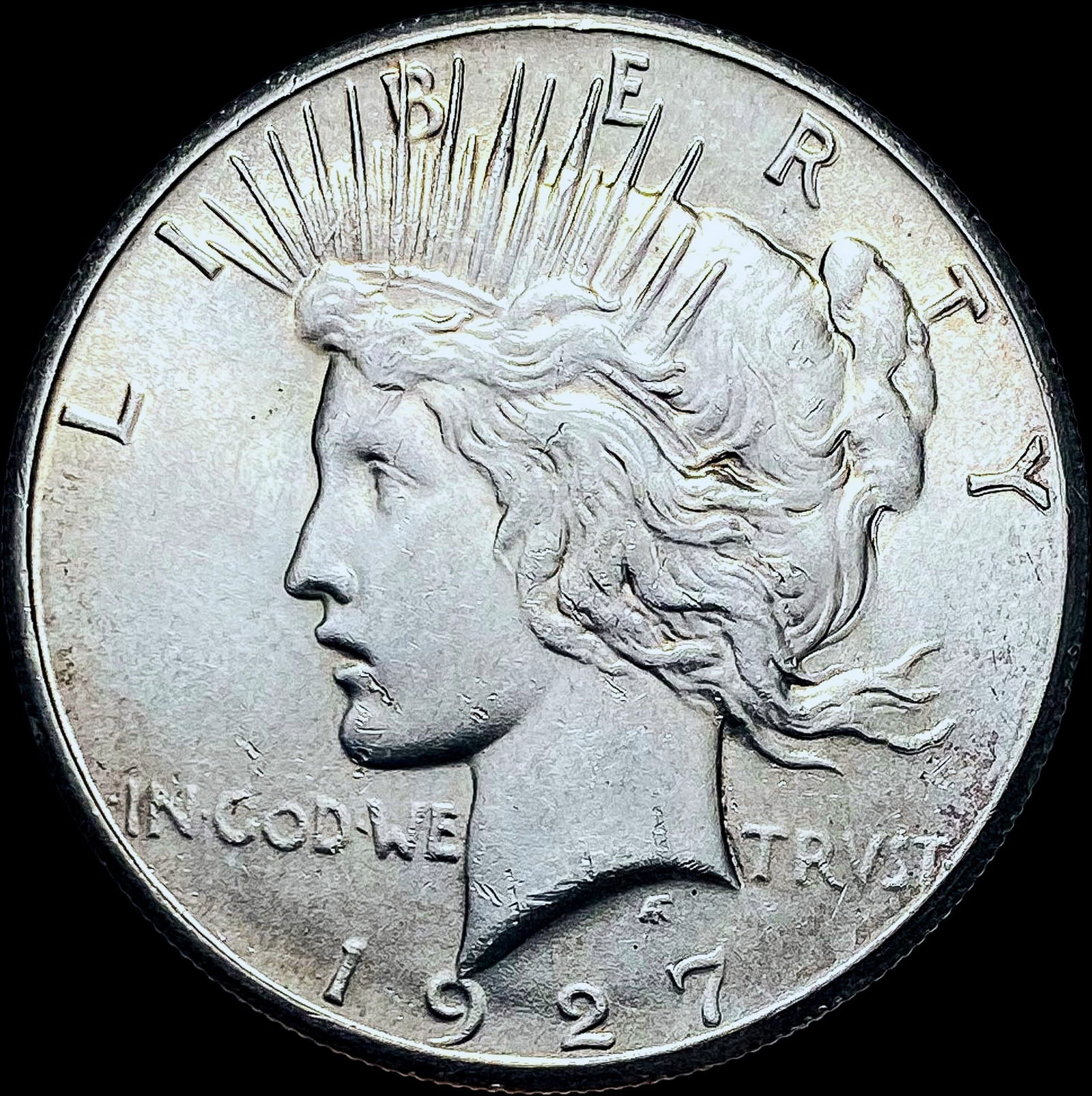 1927 Peace Silver Dollar CHOICE AU (1 of 2)
