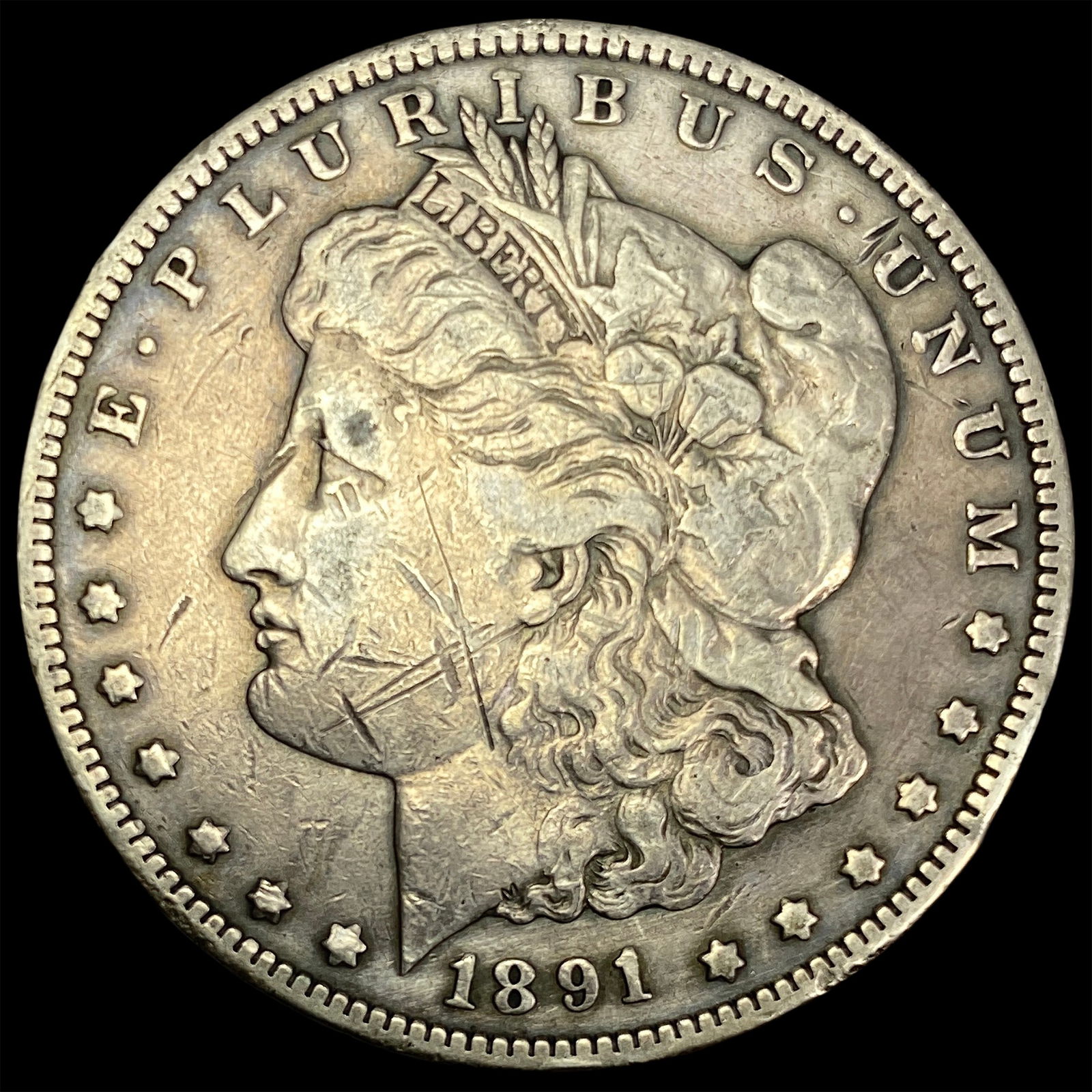 1891-CC Silver Morgan Dollar NICELY  CIRCULATED (1 of 2)