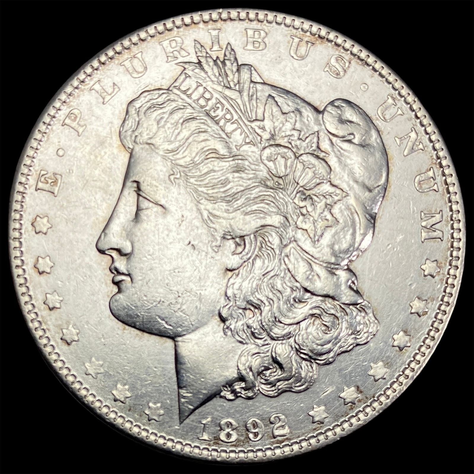 1892-S Silver Morgan Dollar CLOSELY  UNCIRCULATED (1 of 2)
