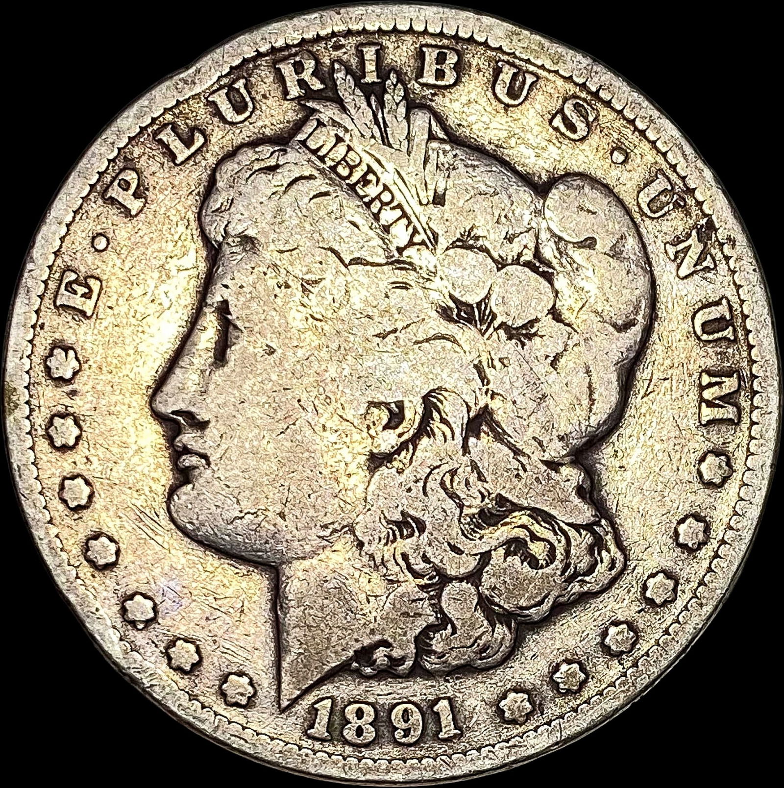 1891-CC Silver Morgan Dollar NICELY  CIRCULATED (1 of 2)