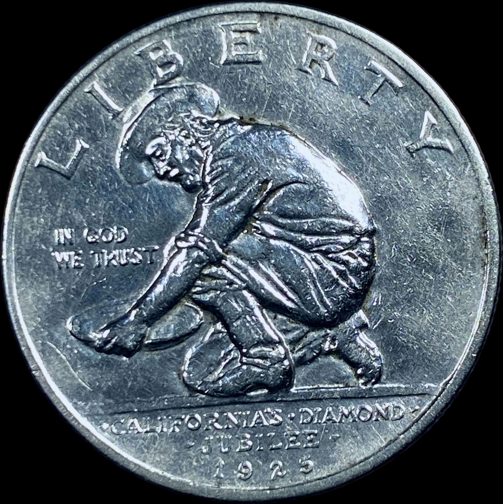 1925-S Silver California Jubilee Half Dollar  CHOICE BU (1 of 2)