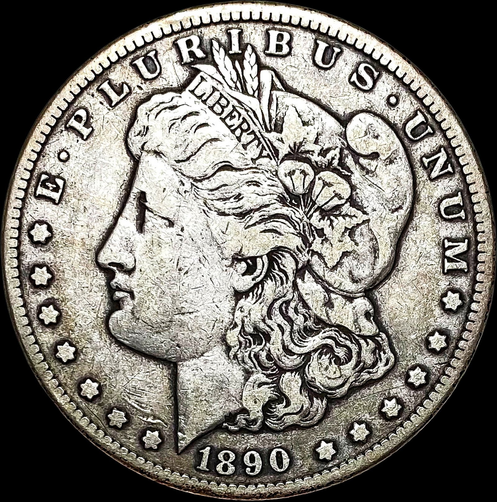 1890-CC Silver Morgan Dollar LIGHTLY  CIRCULATED (1 of 2)